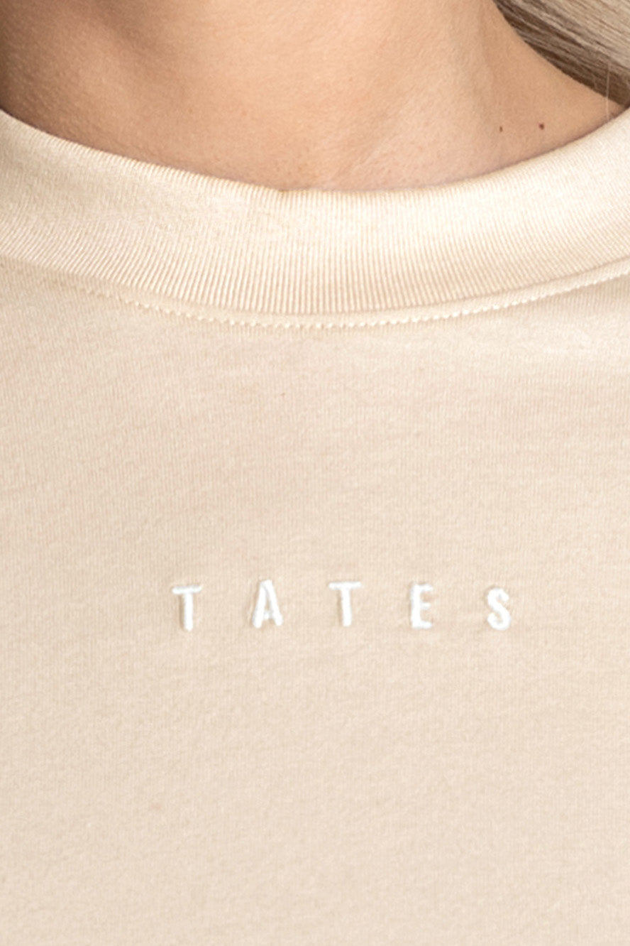 Longsleeve (Oversized) "Love letter" – Beige