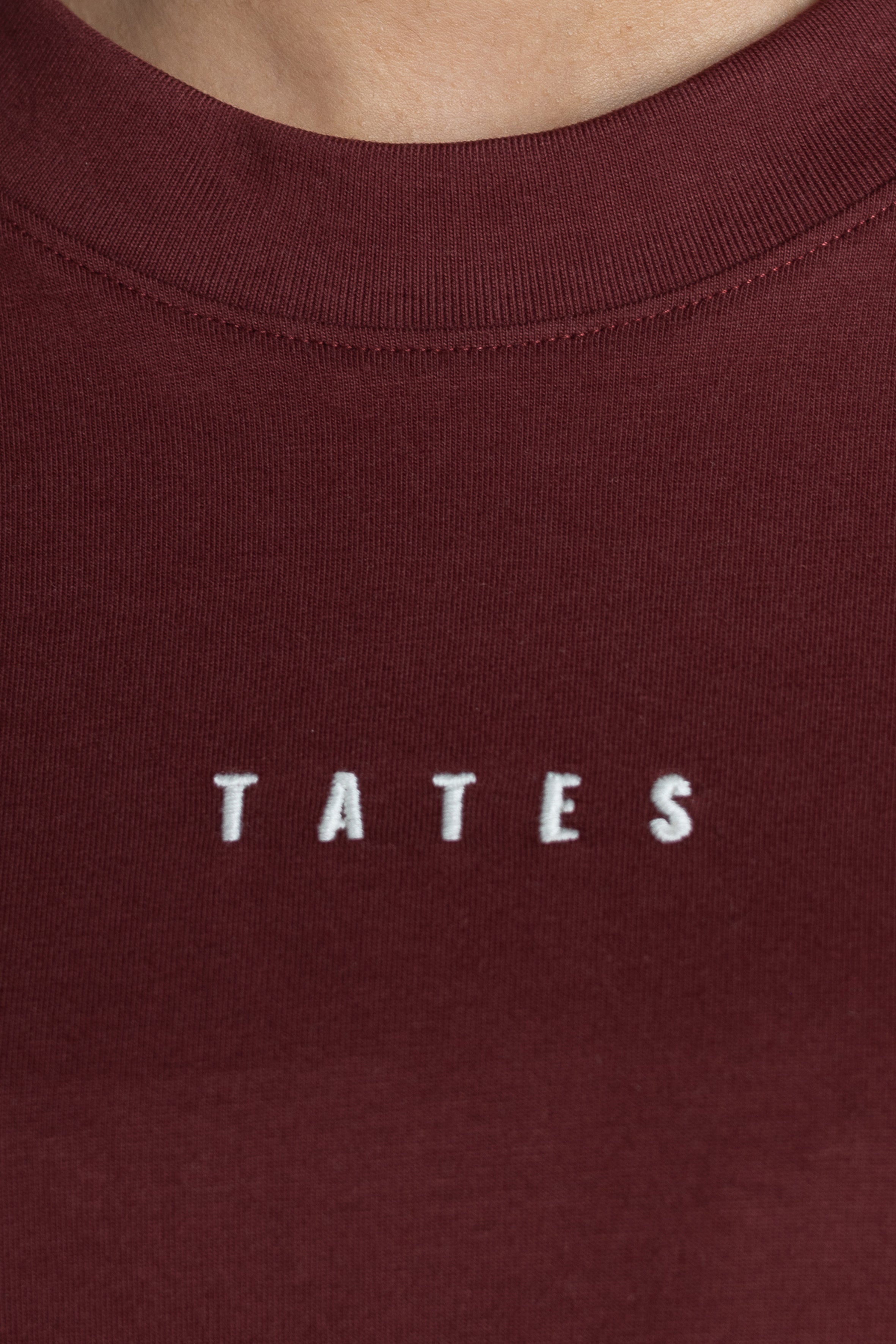 Longsleeve (Oversized) "Heart flower" – Bordeaux