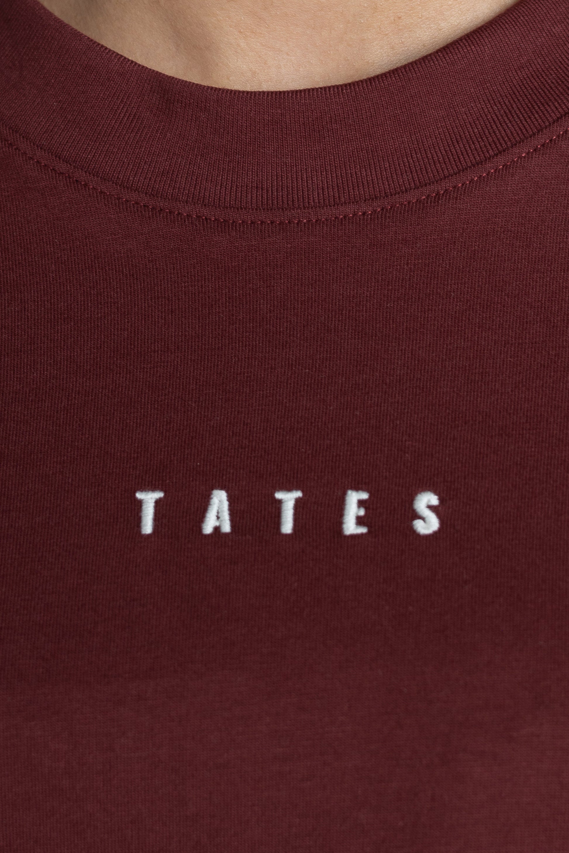 Longsleeve (Oversized) "Heart flower" – Bordeaux