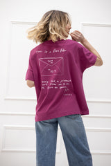 Soft Touch T-Shirt (Oversized) "Love letter"