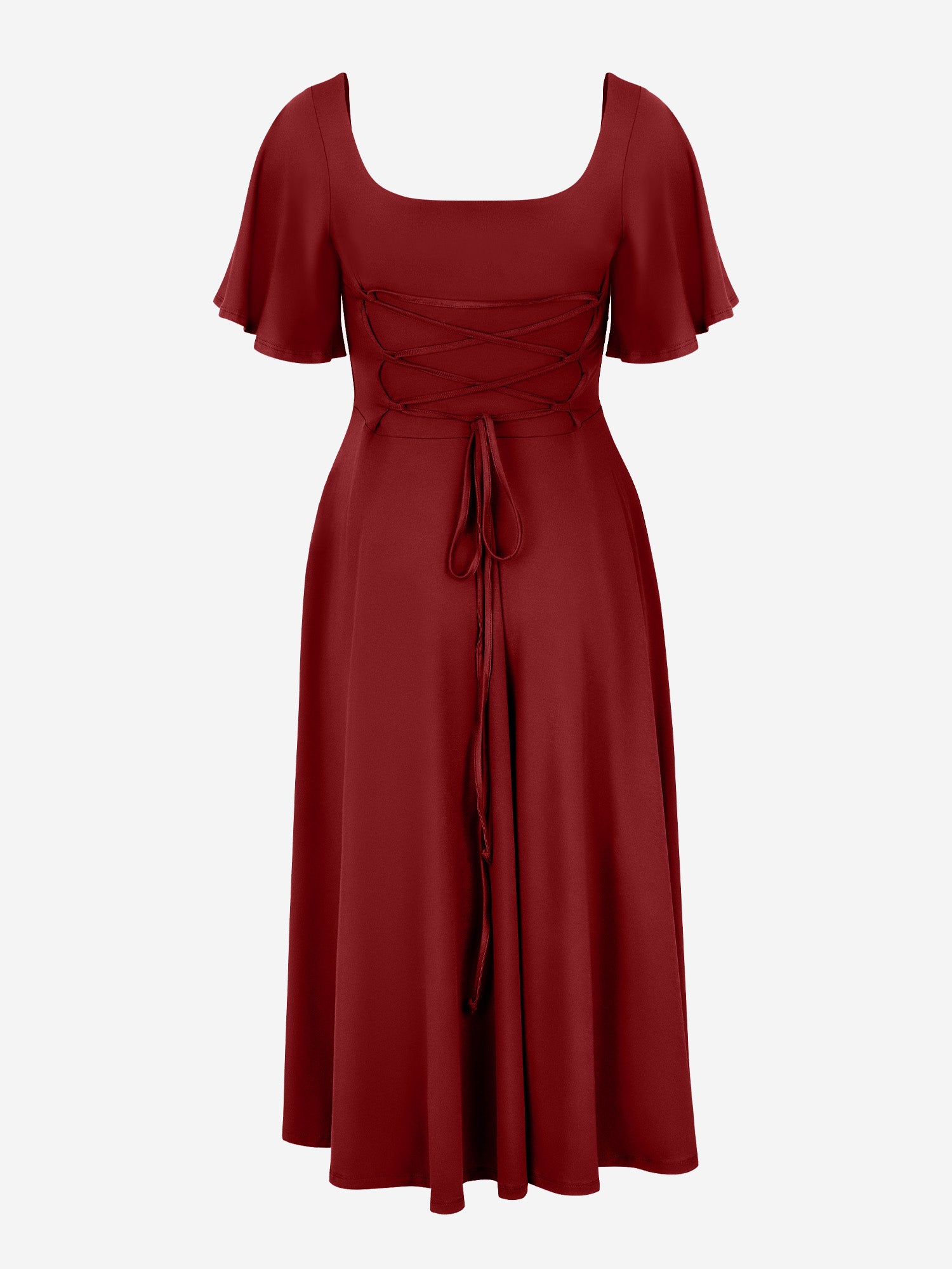 Midi Skort Kleid Mara - Cranberry