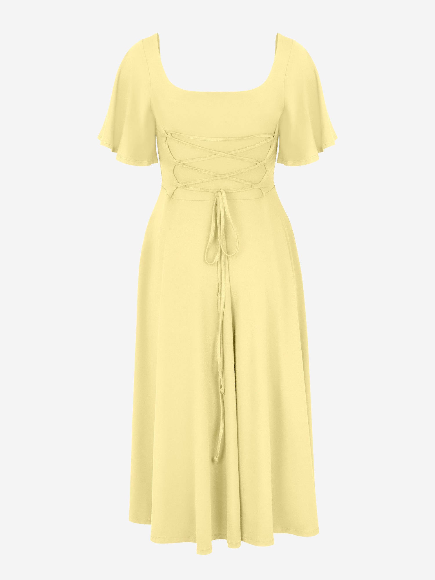 Midi Skort Kleid Mara - Pastellgelb