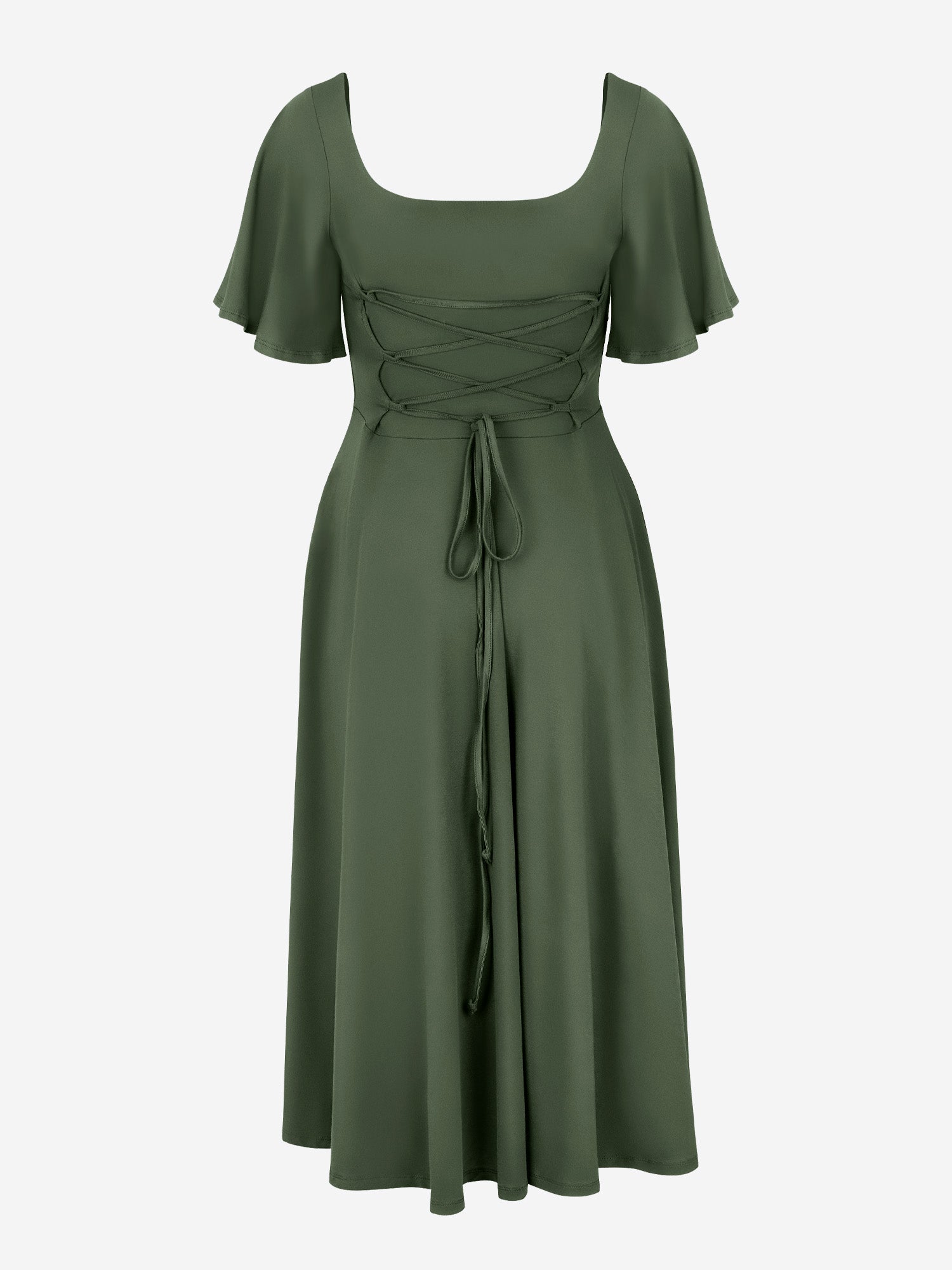 Midi Skort Kleid Mara - Olive