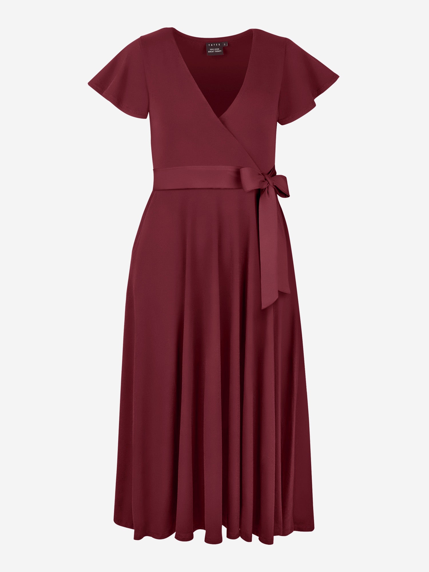 Midi Wickelkleid Carina - Plum