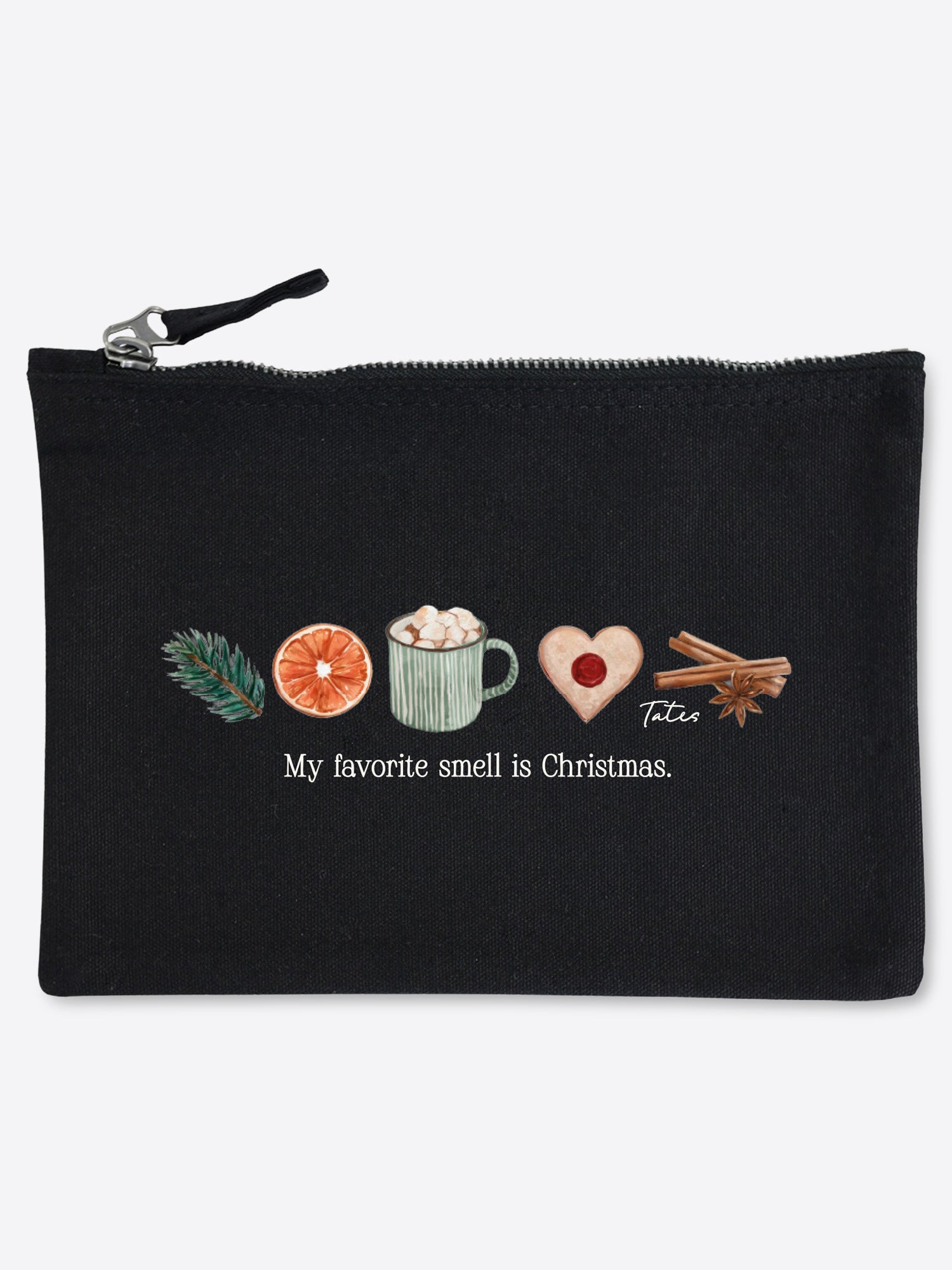 Mini bag mit "American Christmas" Motiv – Schwarz