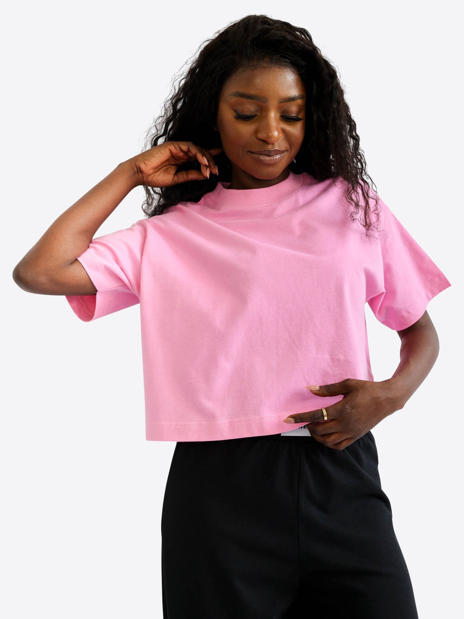 Crop Shirt – Bubble pink