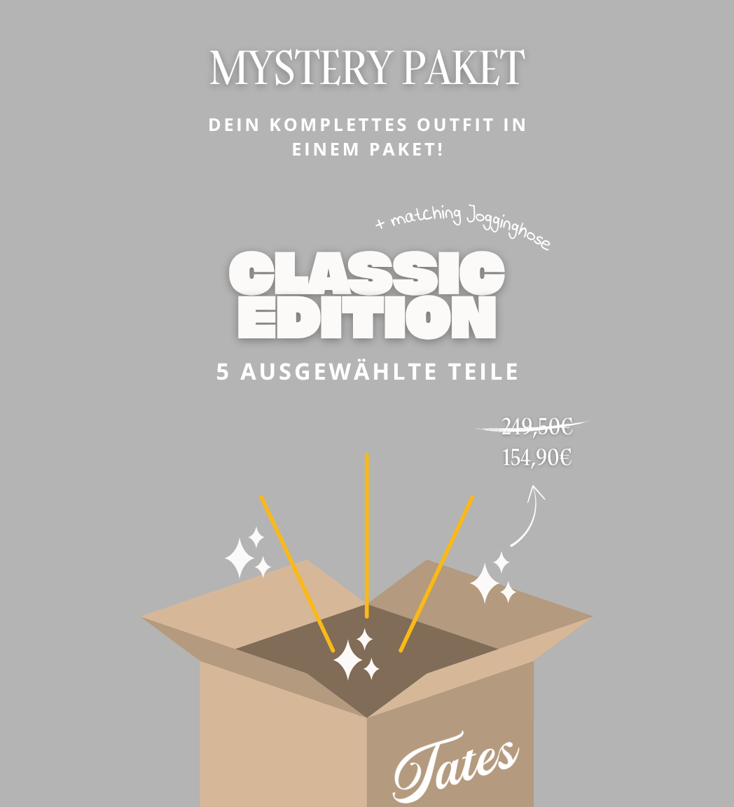 TATES Classic Design Mystery Paket + matching Jogger