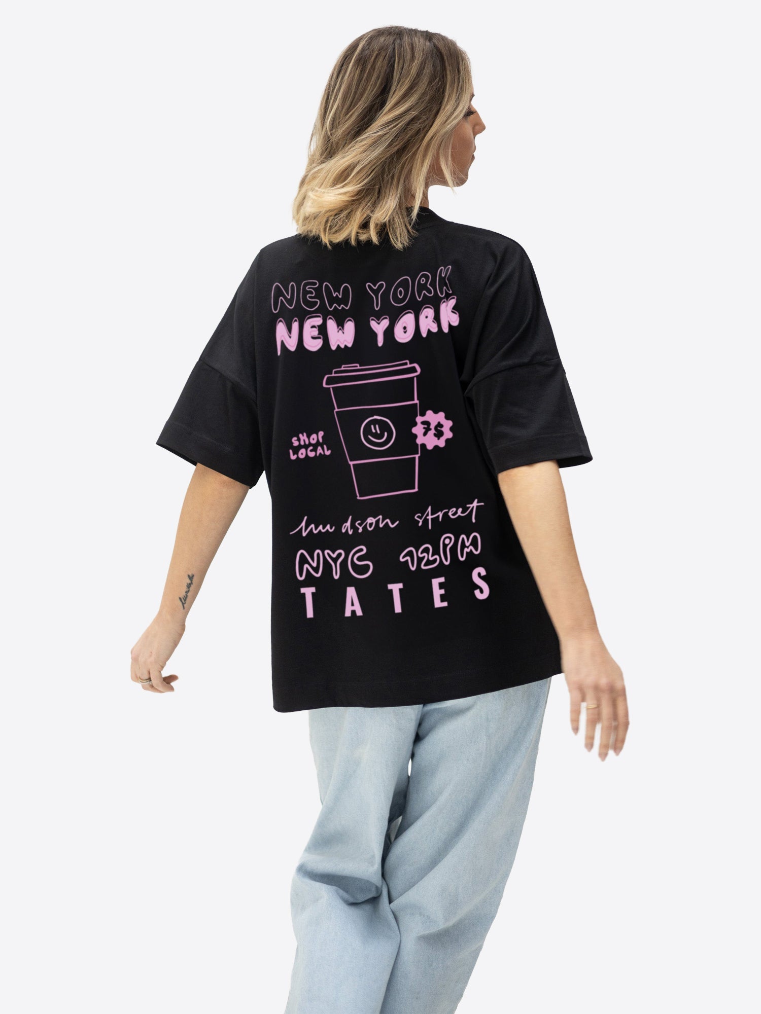 T-Shirt "NYC" – Schwarz
