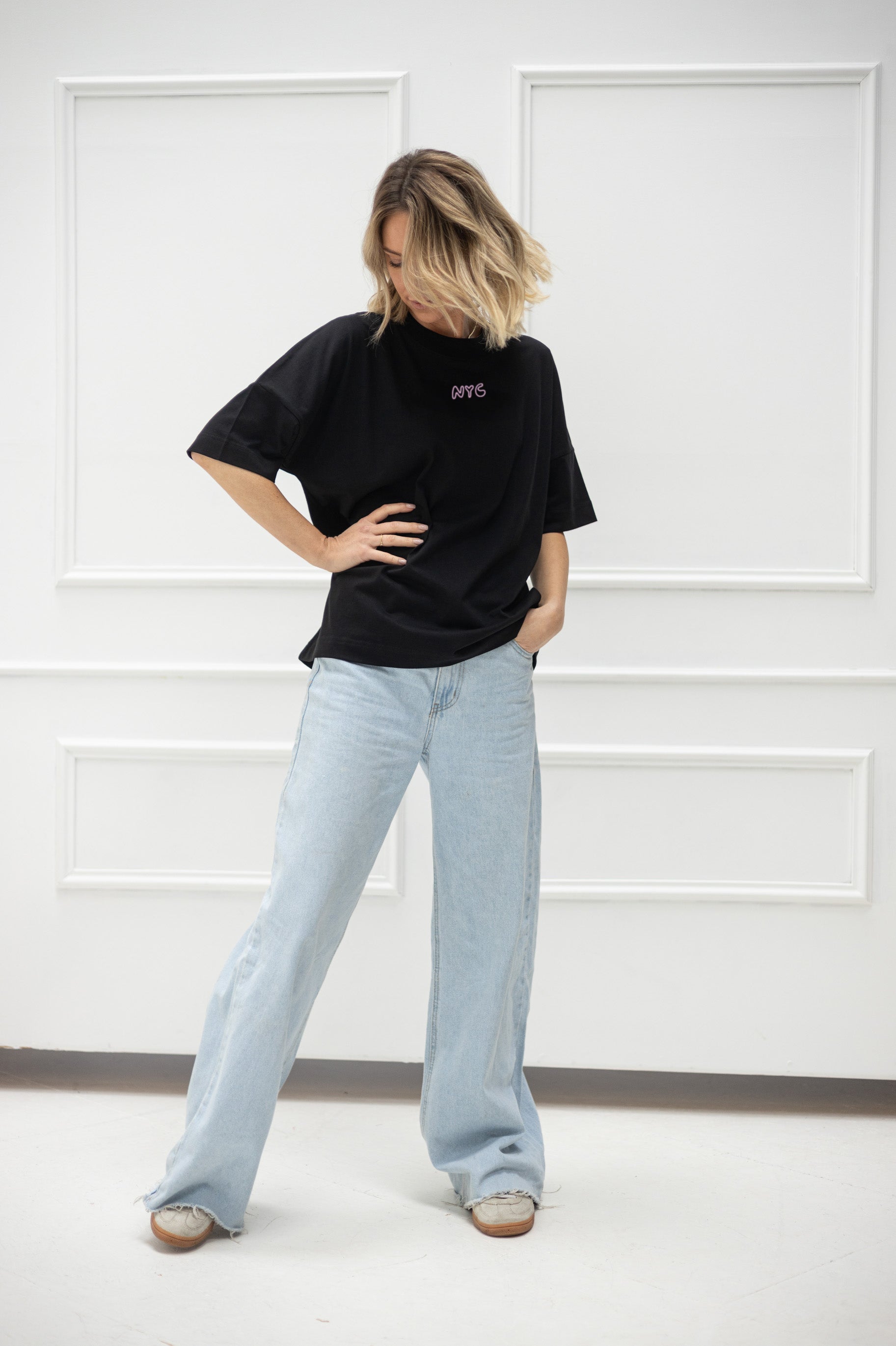 T-Shirt "NYC" – Schwarz