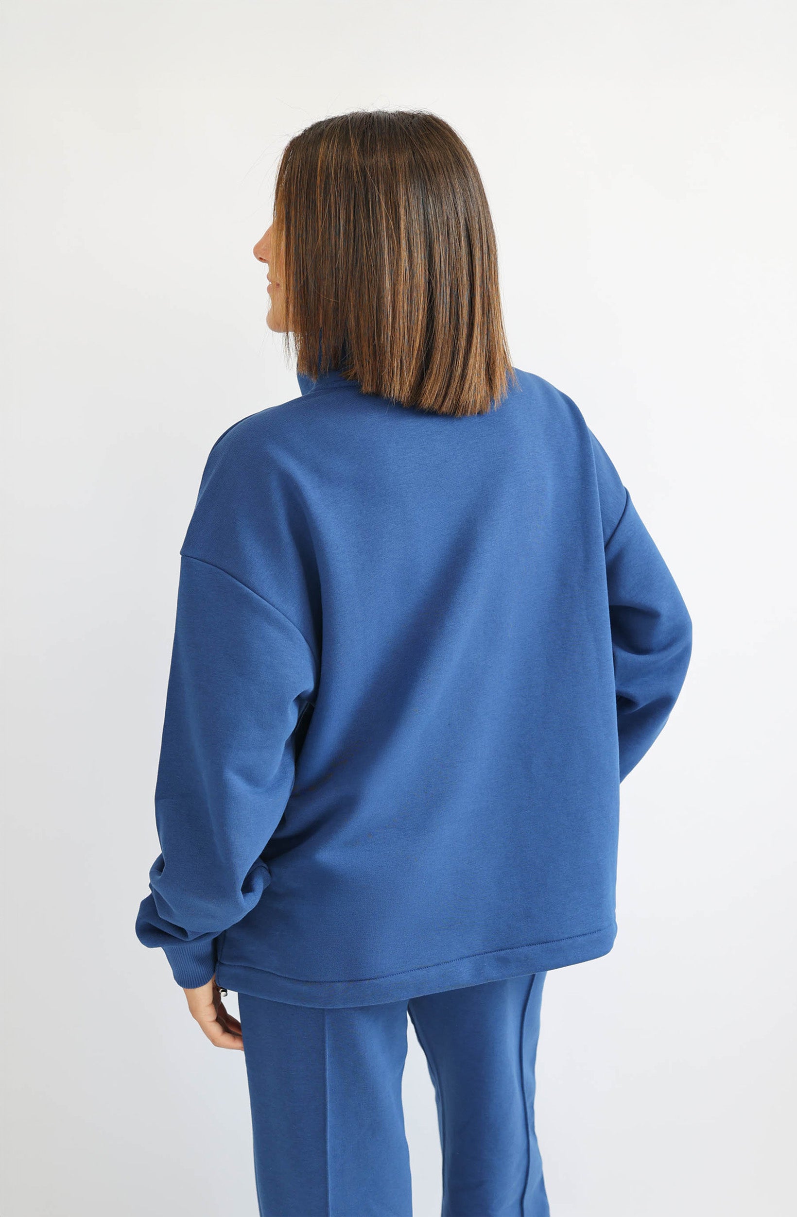 Verstellbarer Light Crop Sweater – Navy