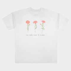 T-Shirt (Oversized) "Birthflower Januar"