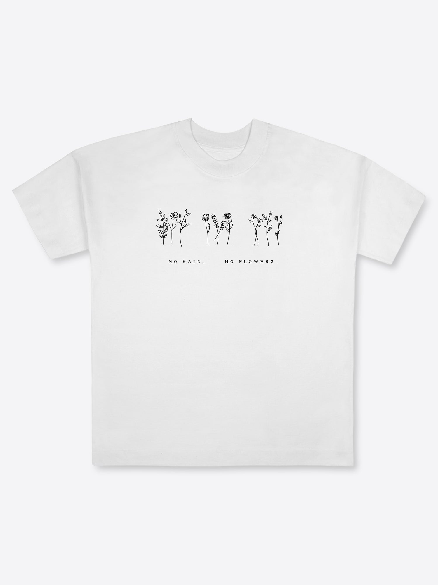 T-Shirt "Flowers" – White