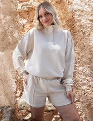 Light Jogginghose kurz mit Biese