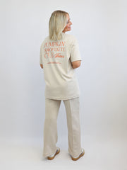 New Soft Touch T-Shirt (Oversized) "Pumpkin Spice Latte"