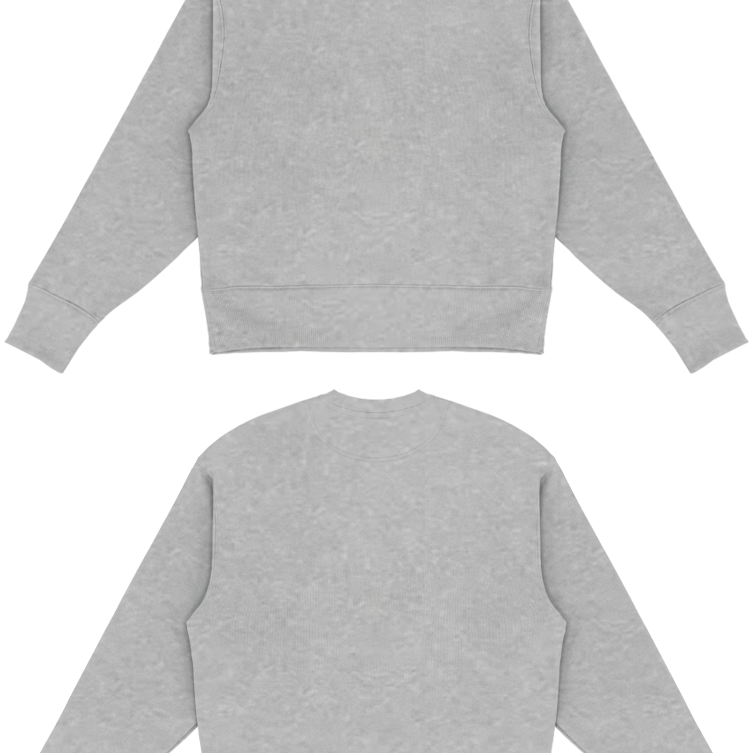 Basic (Build your own) Sweater (Oversized) – Cool heather grey