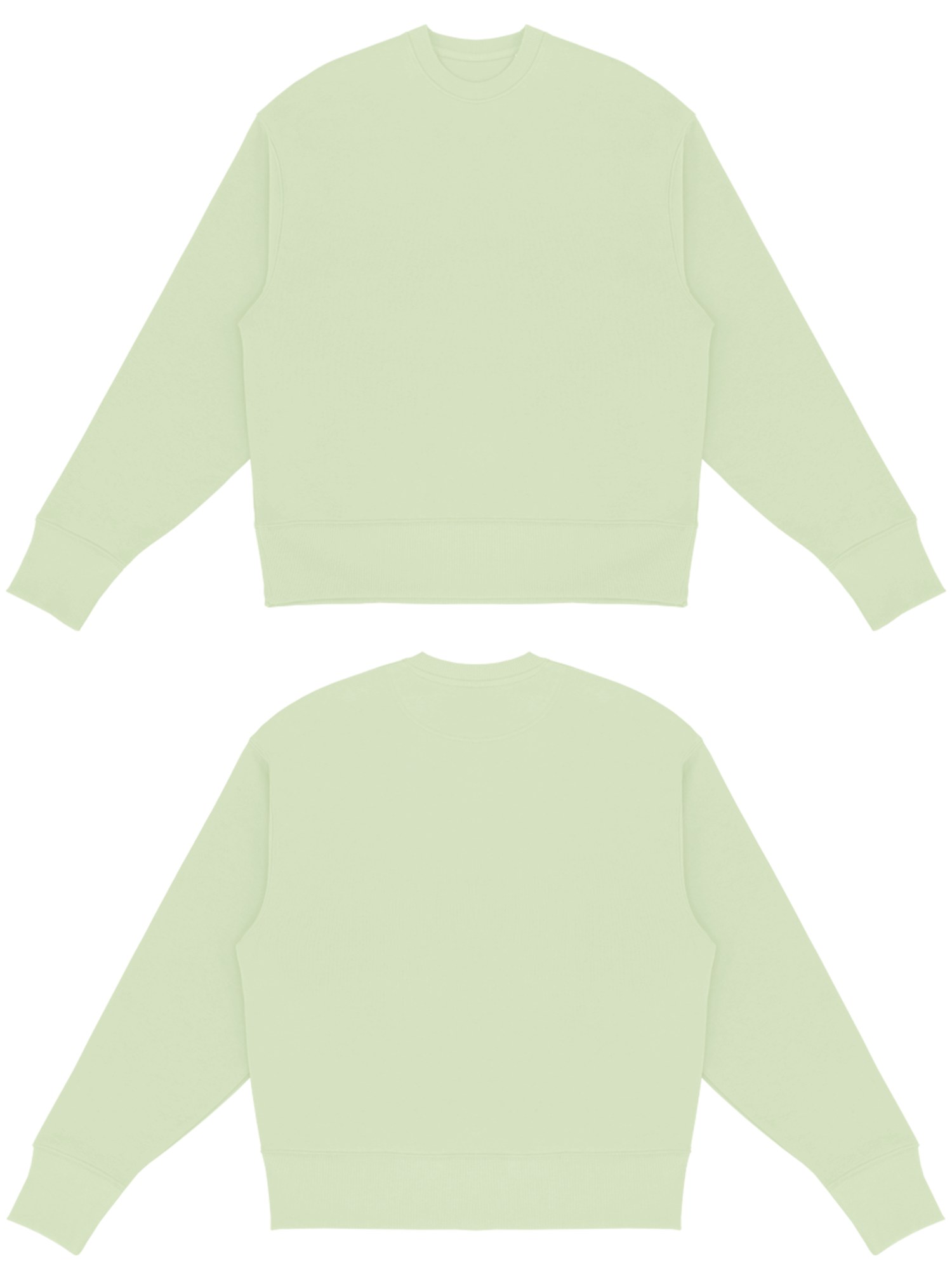 Basic (Build your own) Sweater (Oversized) – Stem green