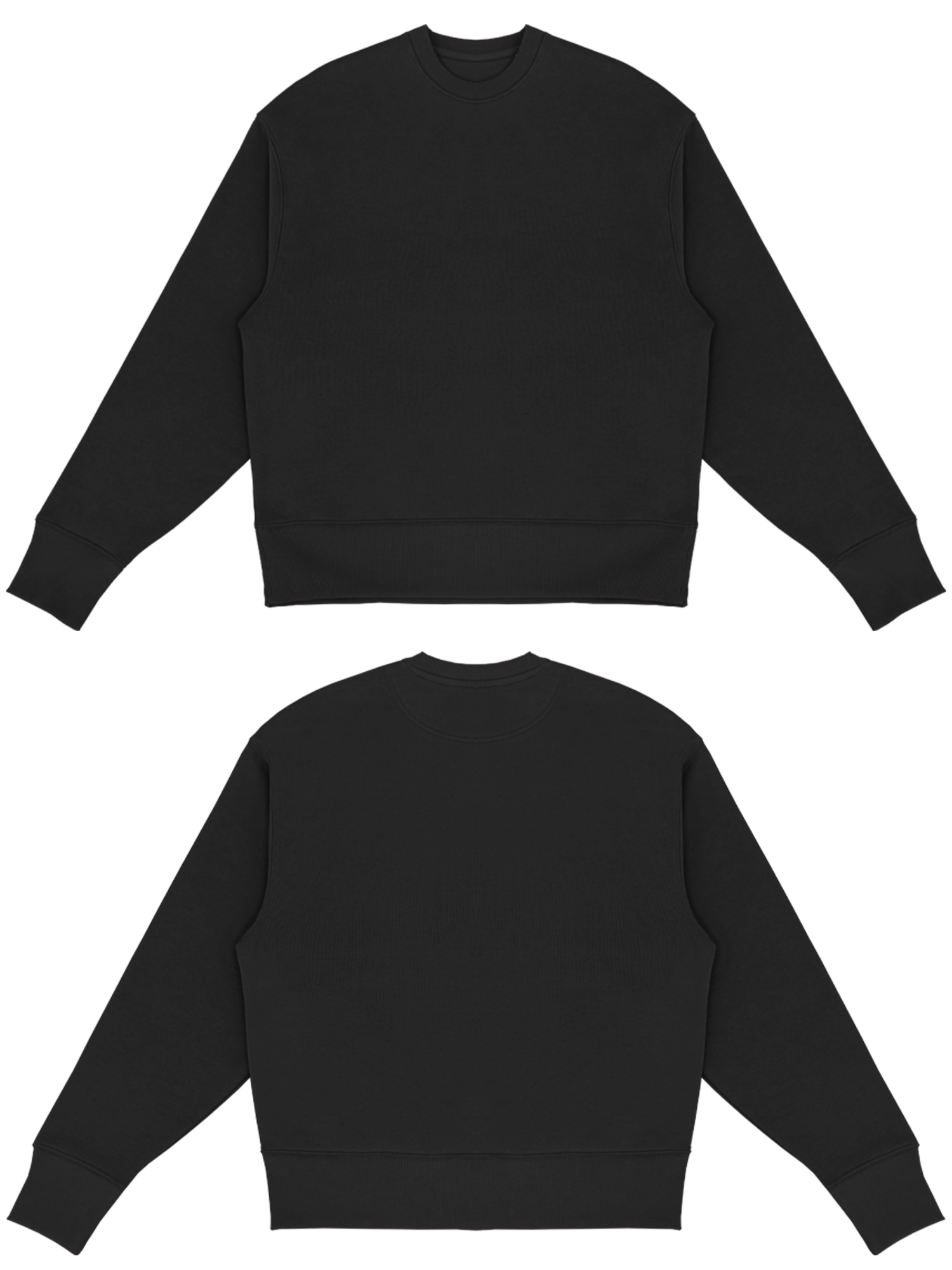 Basic (Build your own) Sweater (Oversized) – Schwarz