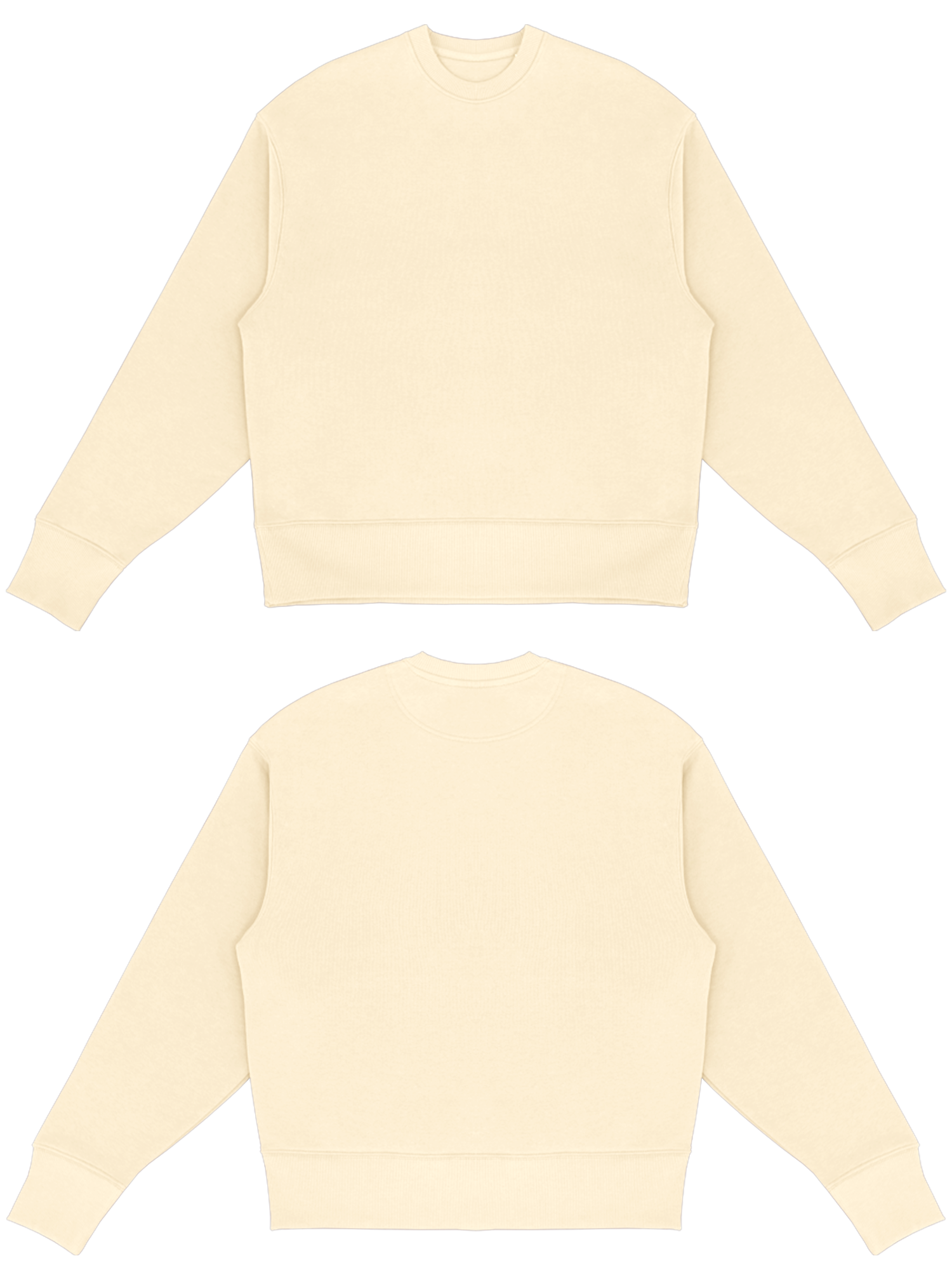 Basic (Build your own) Sweater (Oversized) – Natural Raw