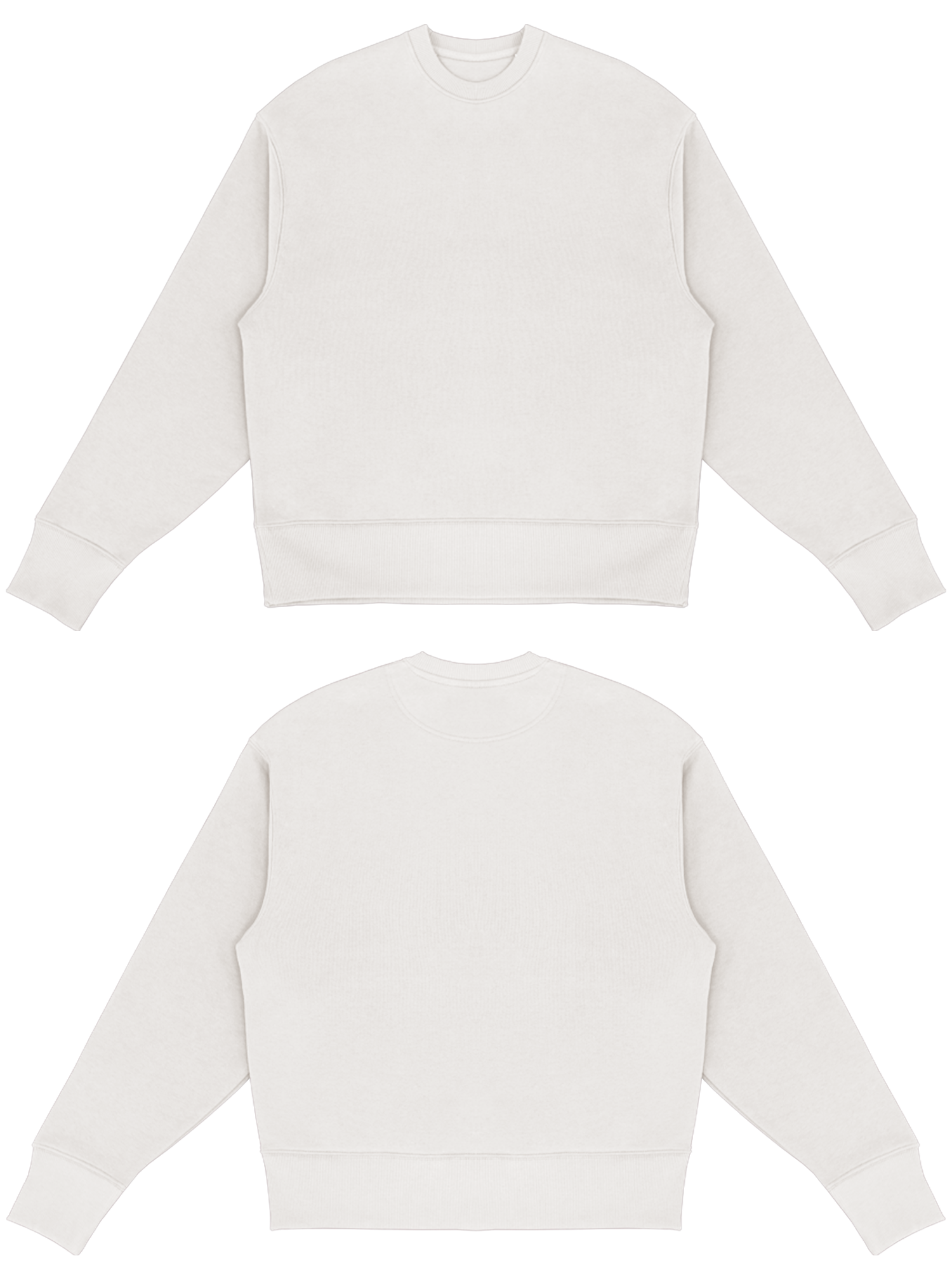 Basic (Build your own) Sweater (Oversized) – White