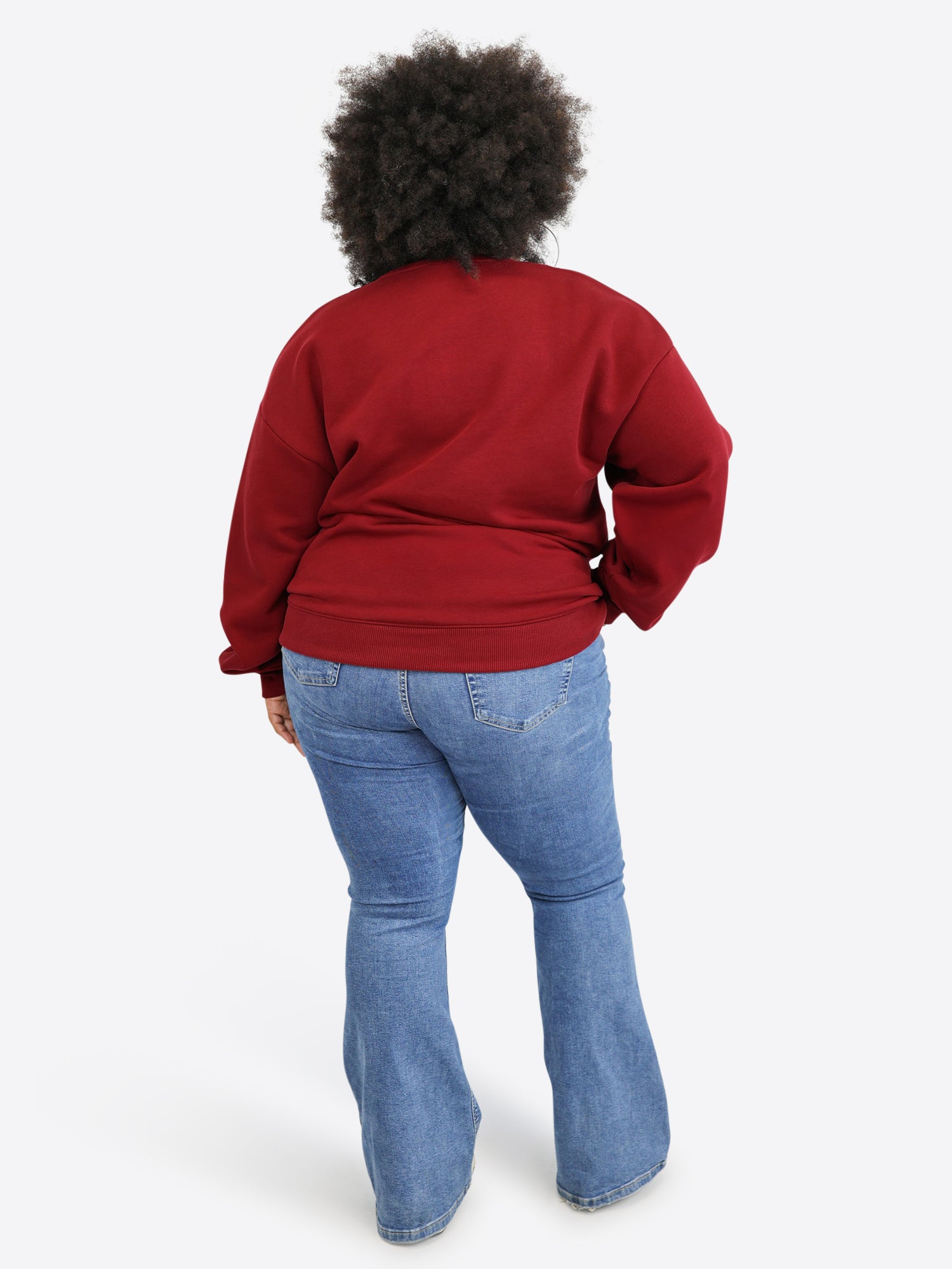 Regular Waistband Sweater – Cranberry