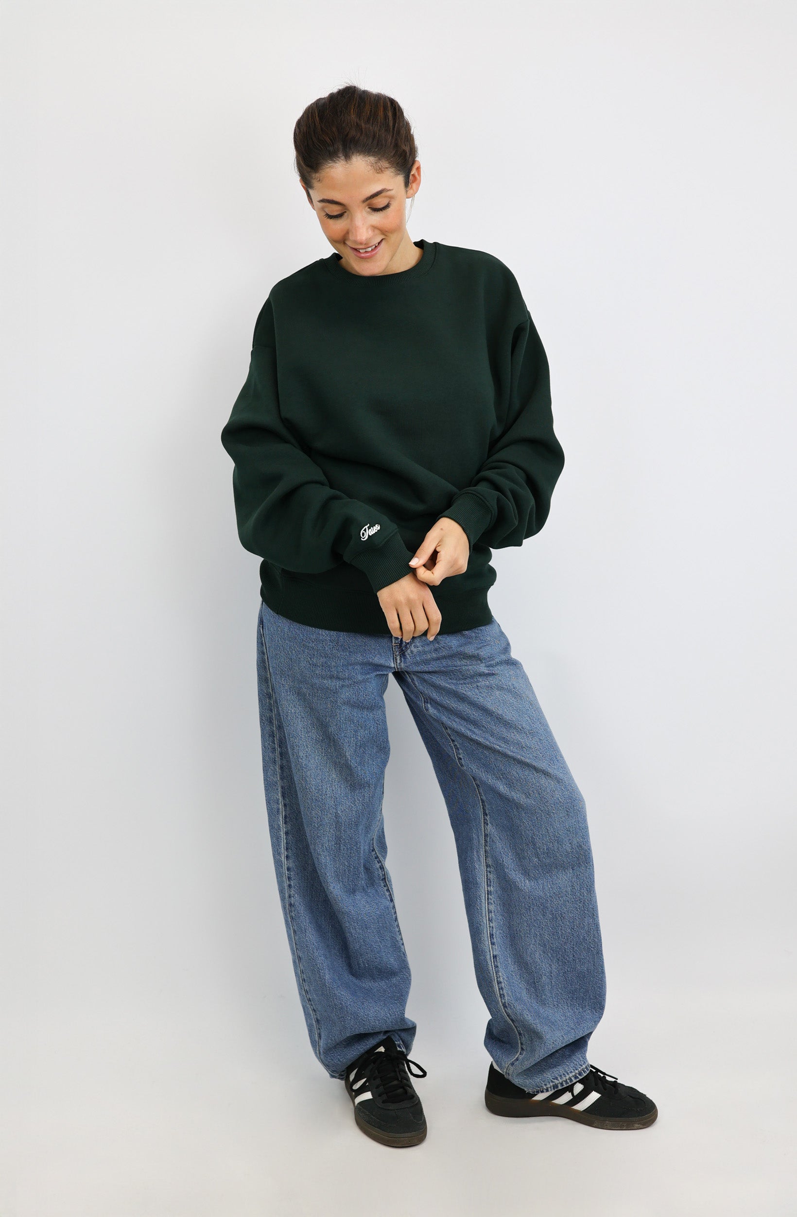 Original Regular Waistband Sweater – Pine Green
