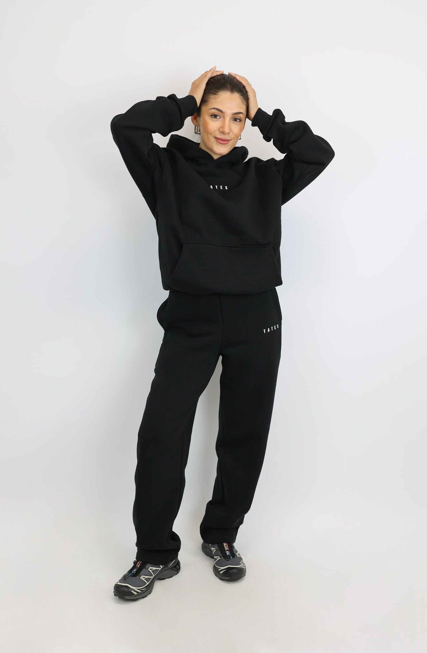 Regular Waistband Hoodie – Schwarz