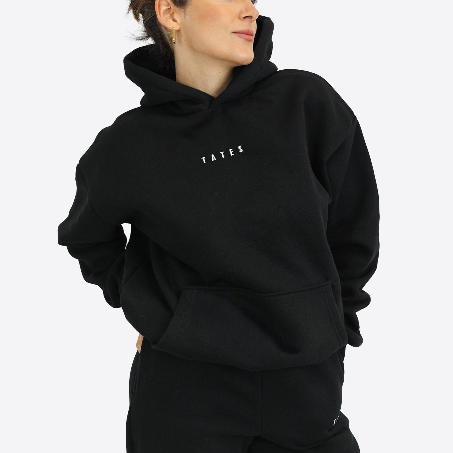 Regular Waistband Hoodie – Schwarz