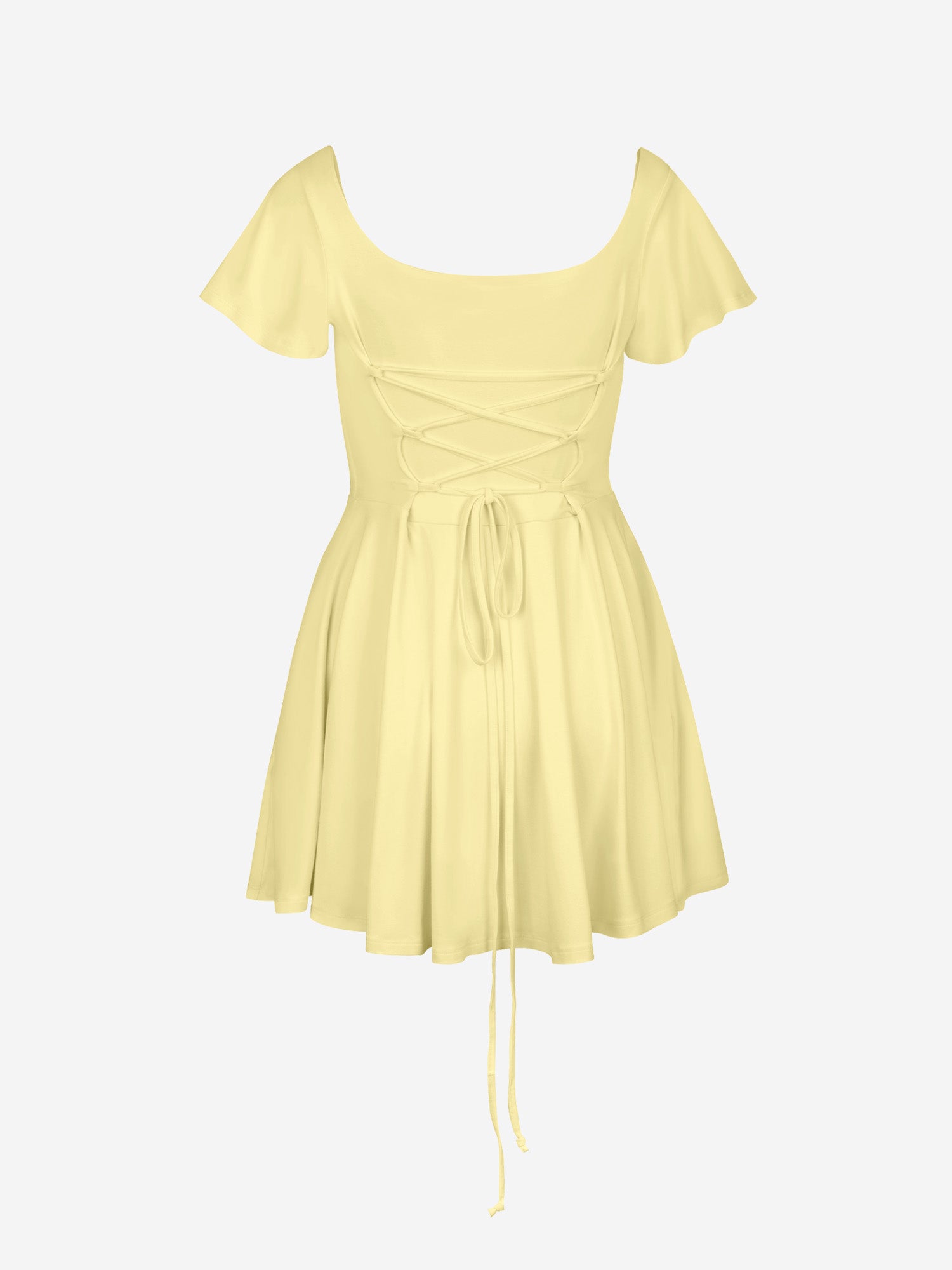 Short Skort Kleid Ivy - Pastellgelb