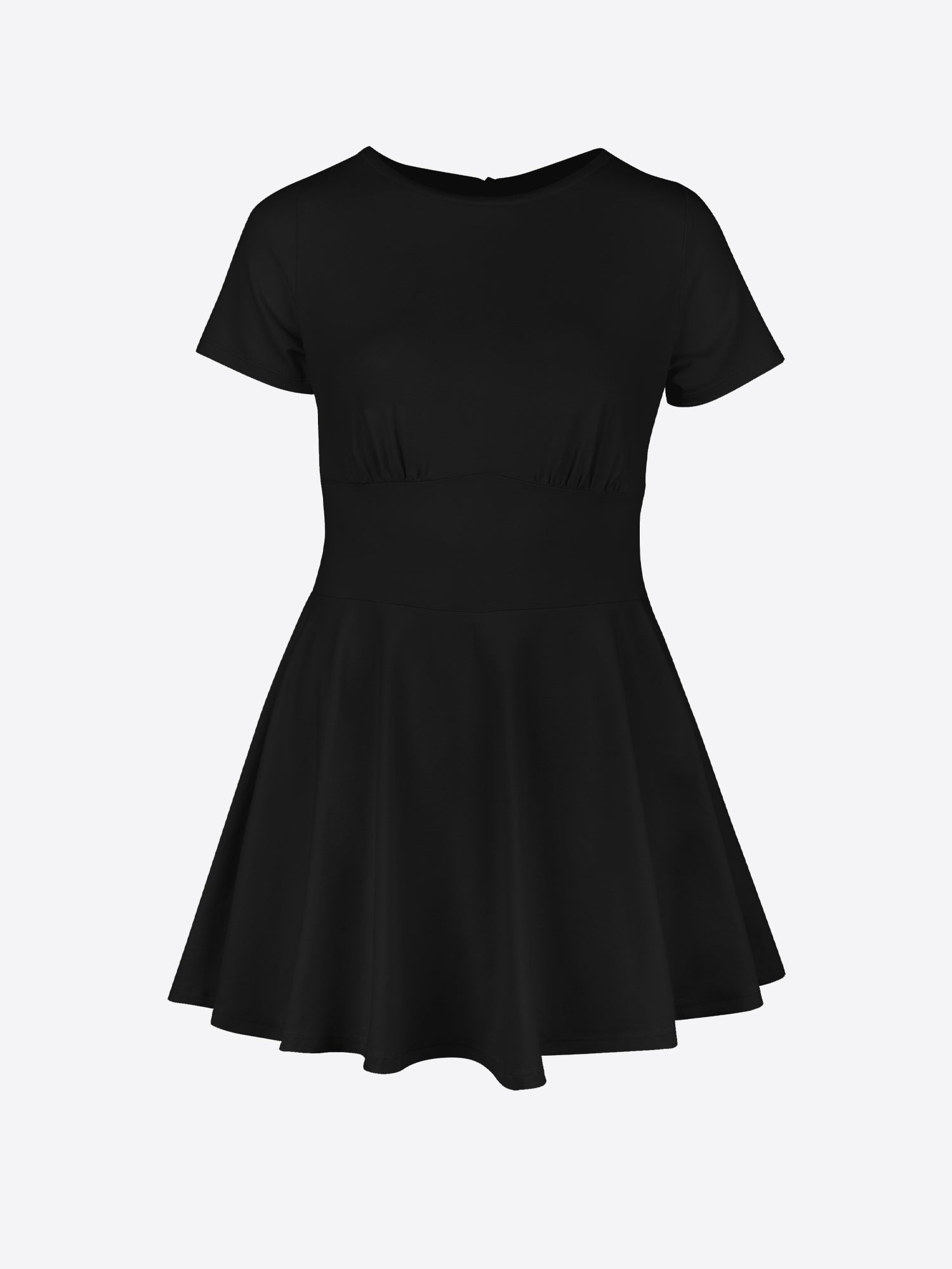 Kurzes Skort Kleid - Schwarz