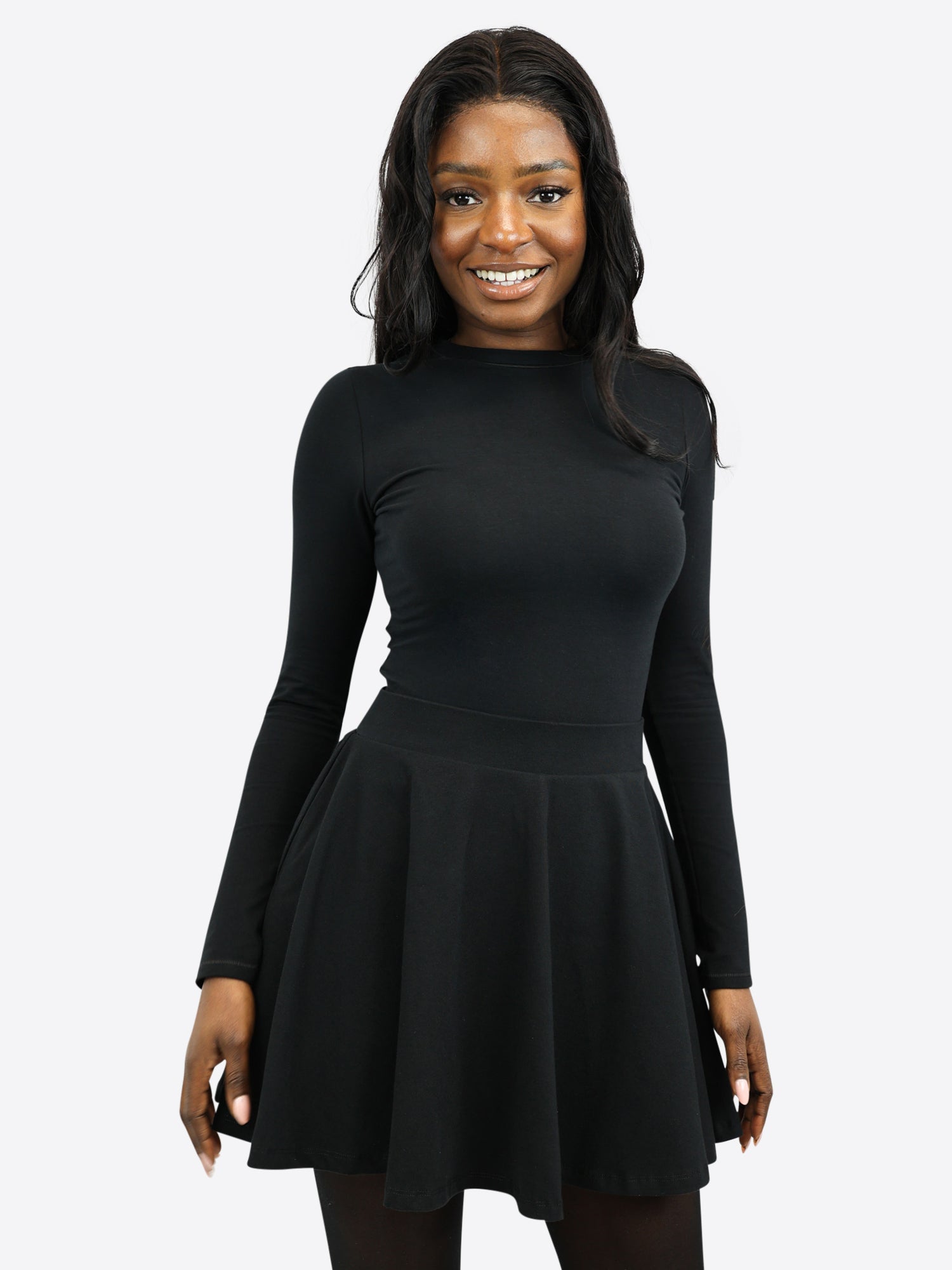 Kurzer Skort - Schwarz