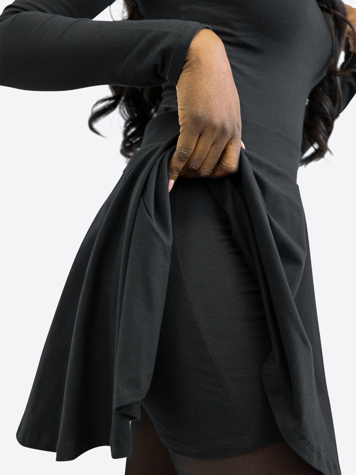 Kurzer Skort - Schwarz