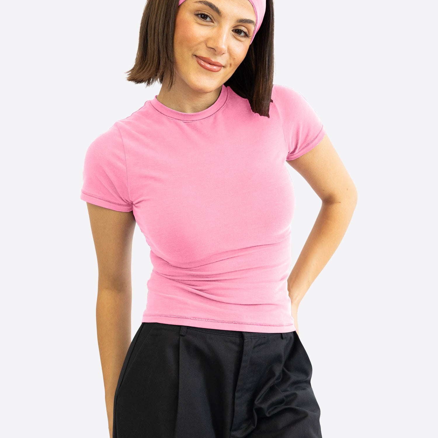 T-Shirt (Slim) – Bubble pink
