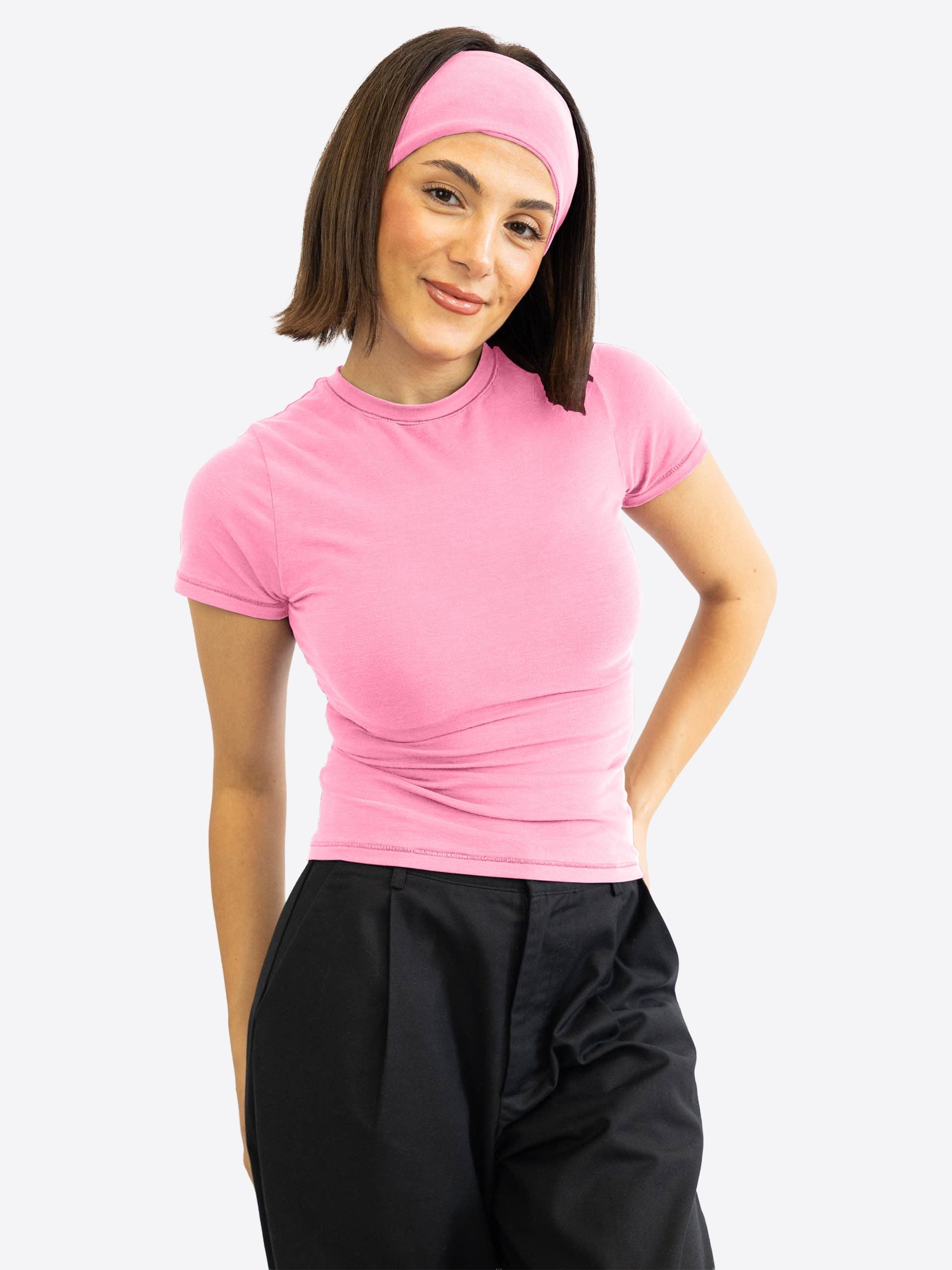 T-Shirt (Slim) – Bubble pink