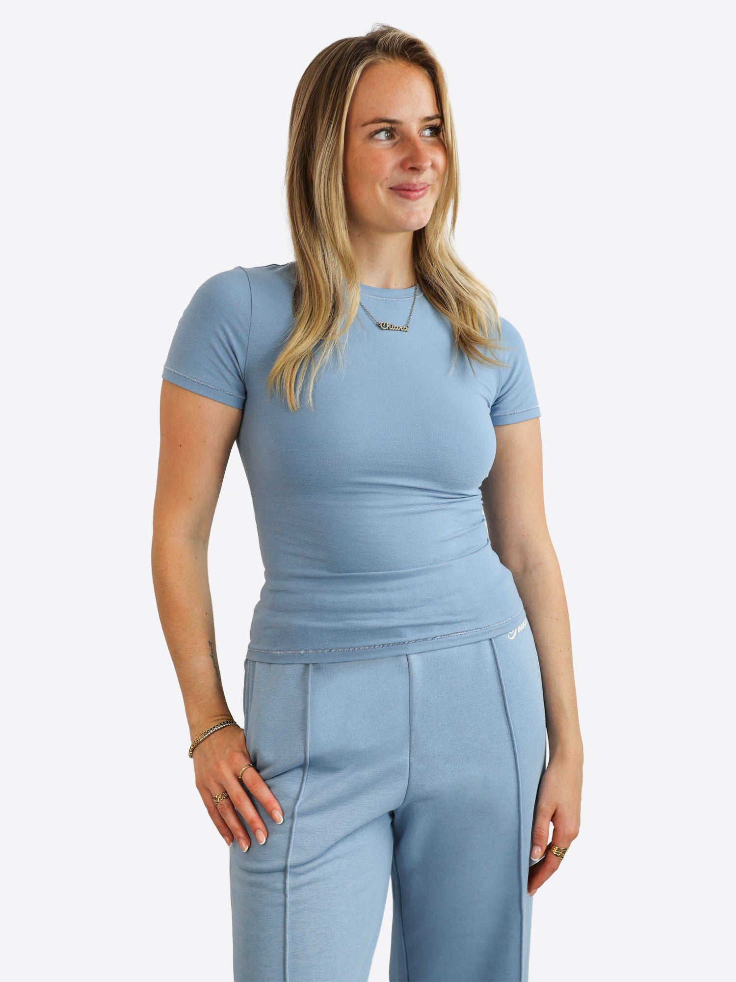 T-Shirt (Slim) – Dusty Blue