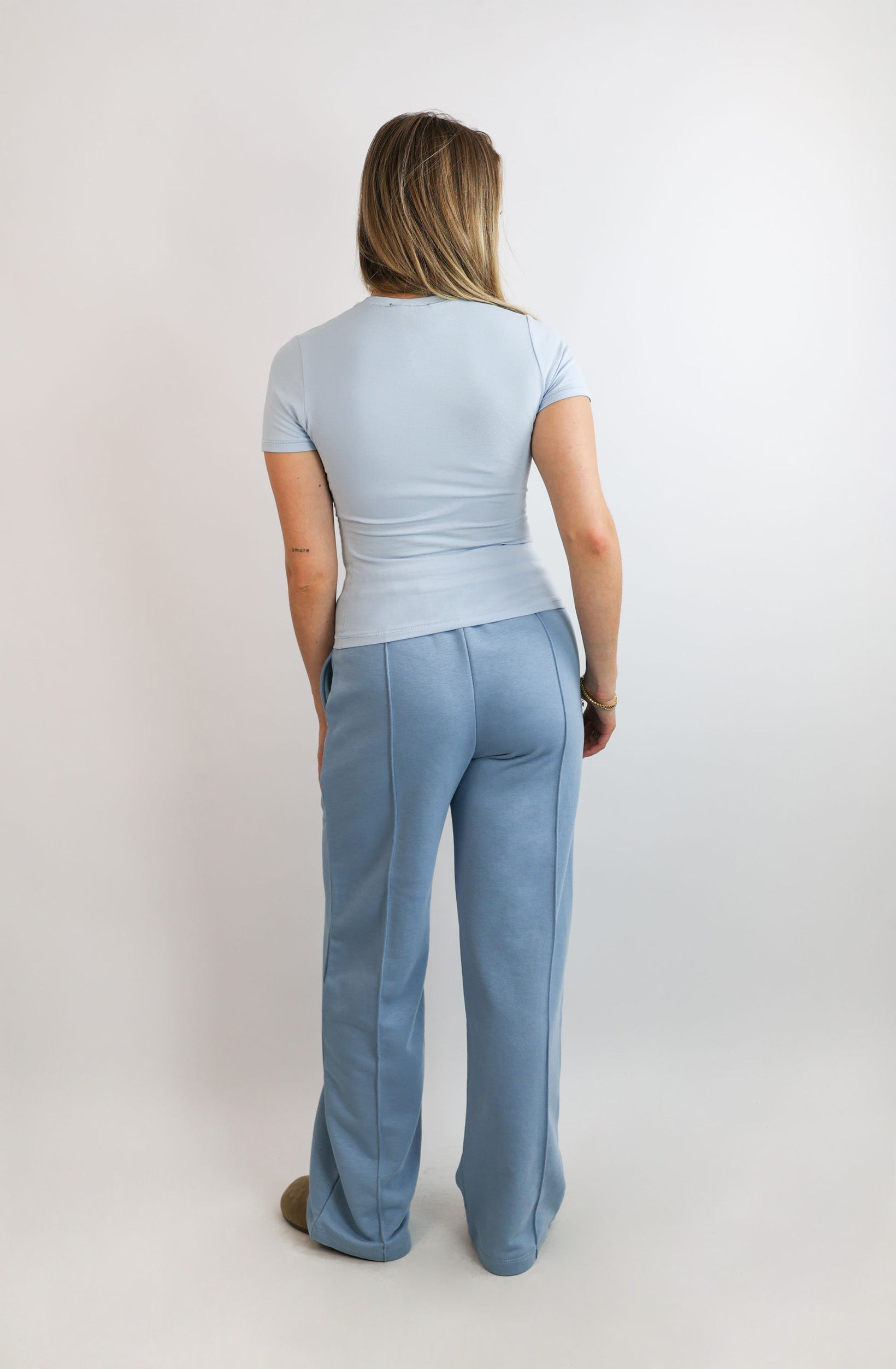 Slim T-Shirt  – Hellblau