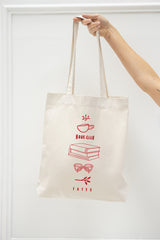 Tote bag mit "Book Club" Motiv