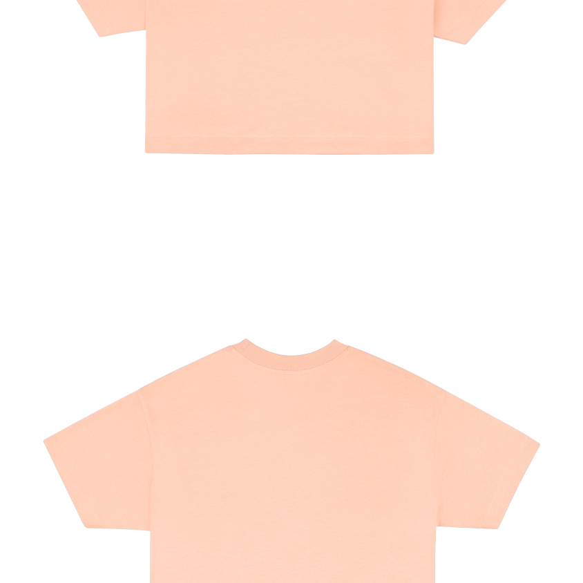 Basic (Build your own) Crop T-Shirt – Peach