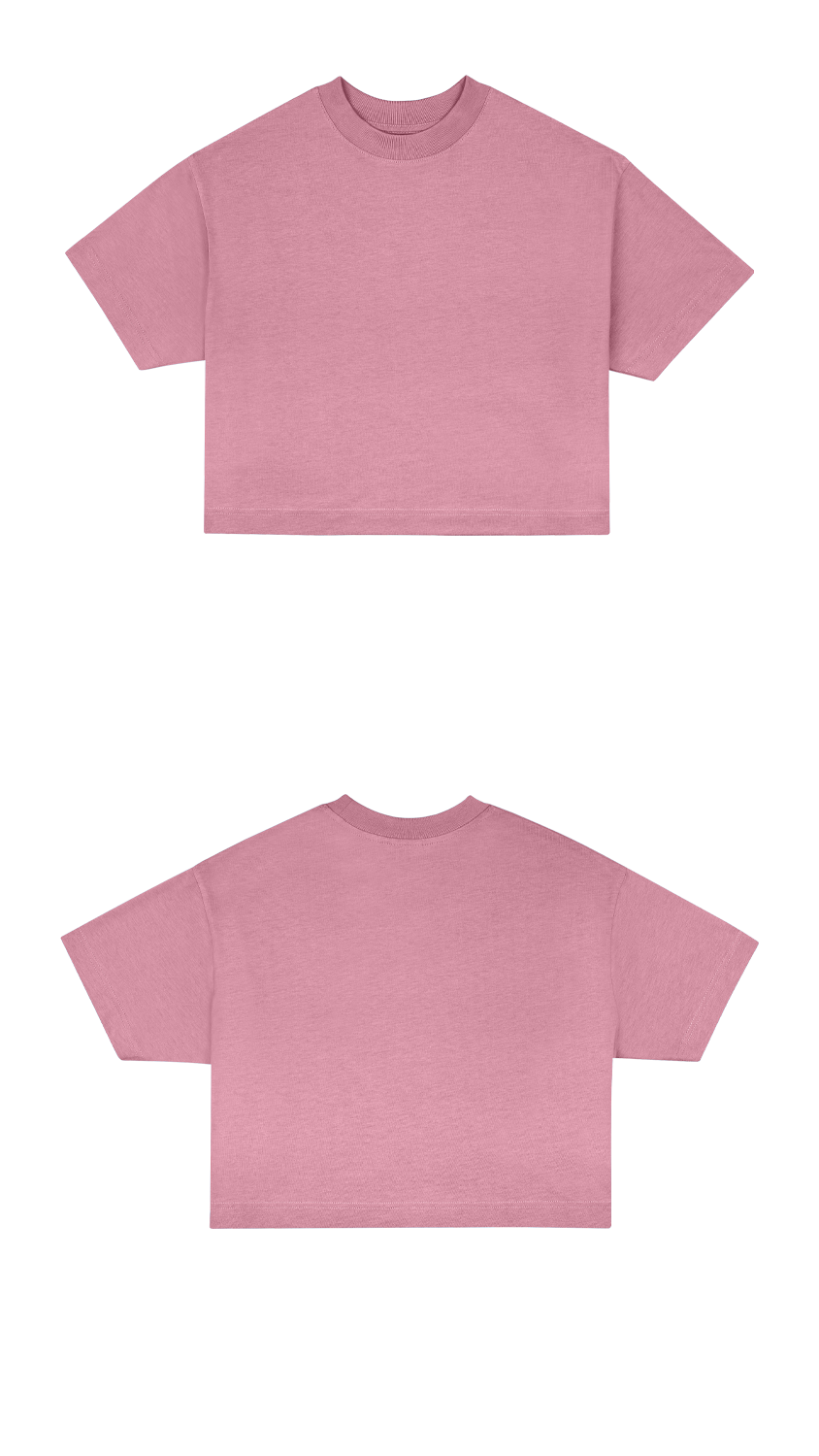 Basic (Build your own) Soft Touch T-Shirt Crop Version – Rouge