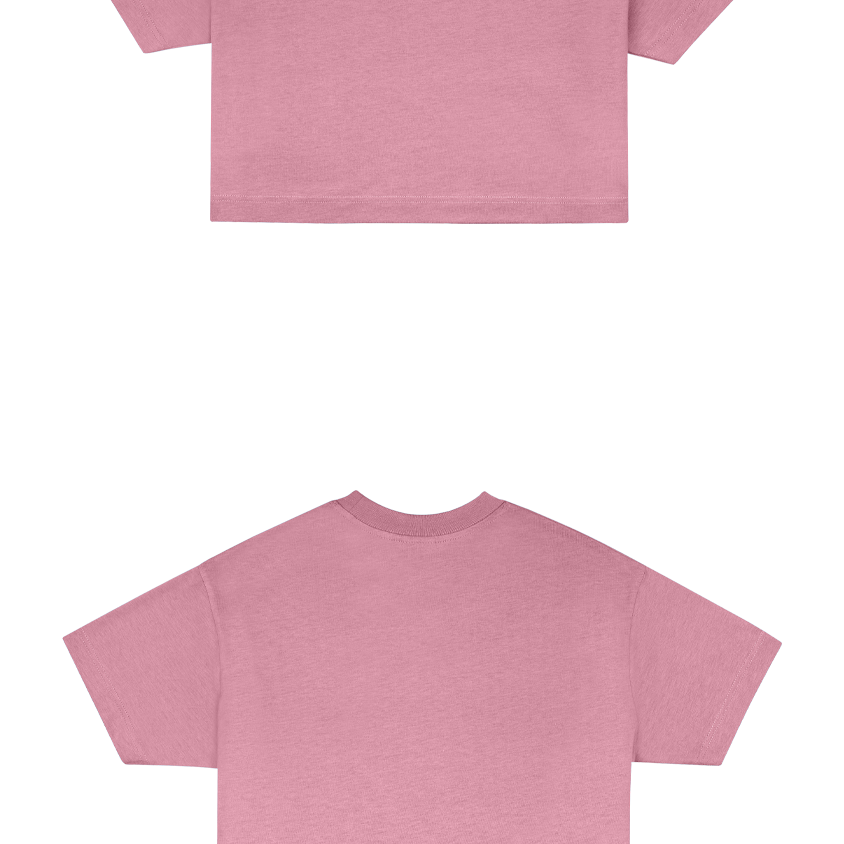 Basic (Build your own) Soft Touch T-Shirt Crop Version – Rouge
