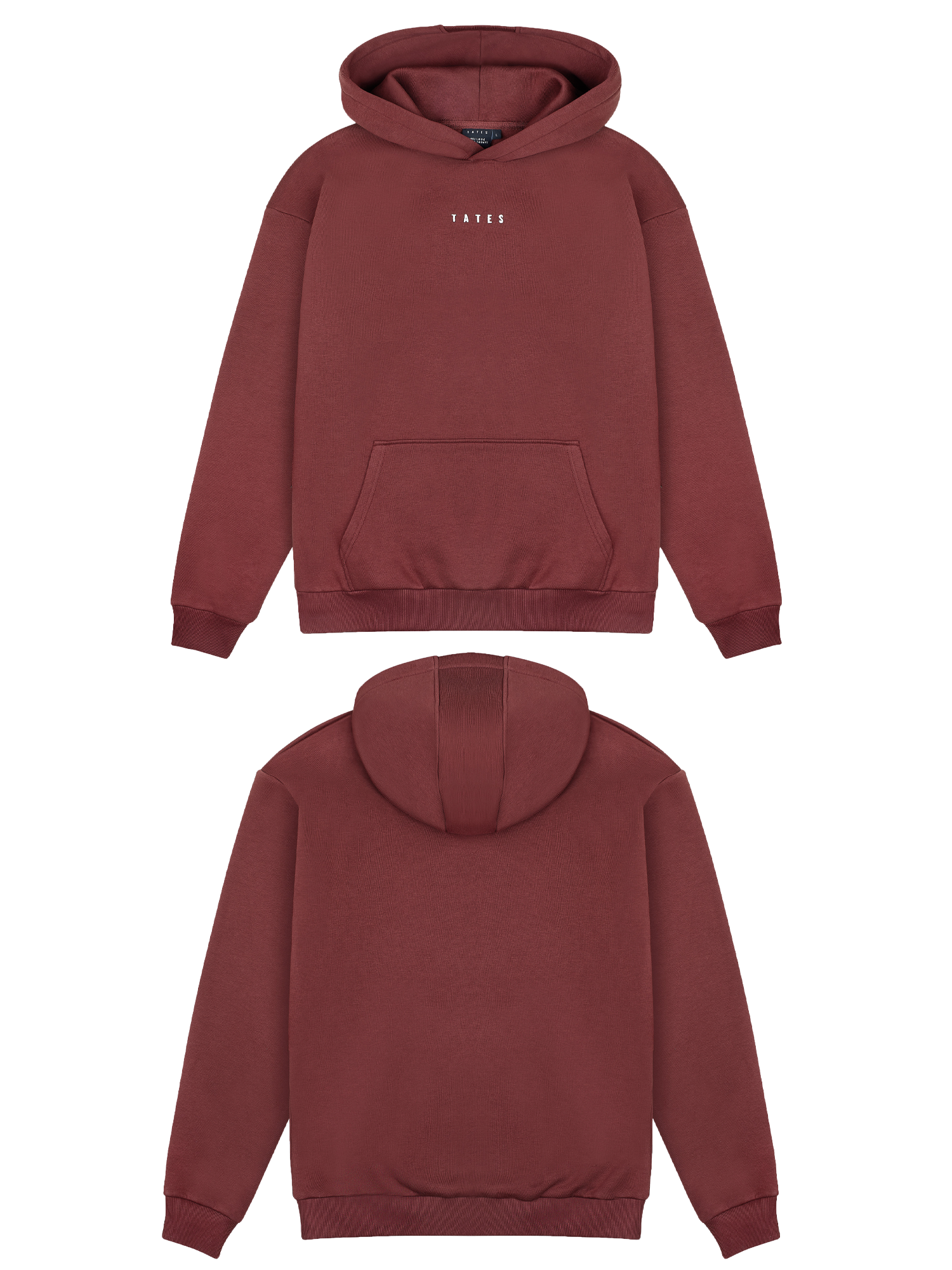 Basic (Build your own) Original Regular Waistband Hoodie – Bordeaux