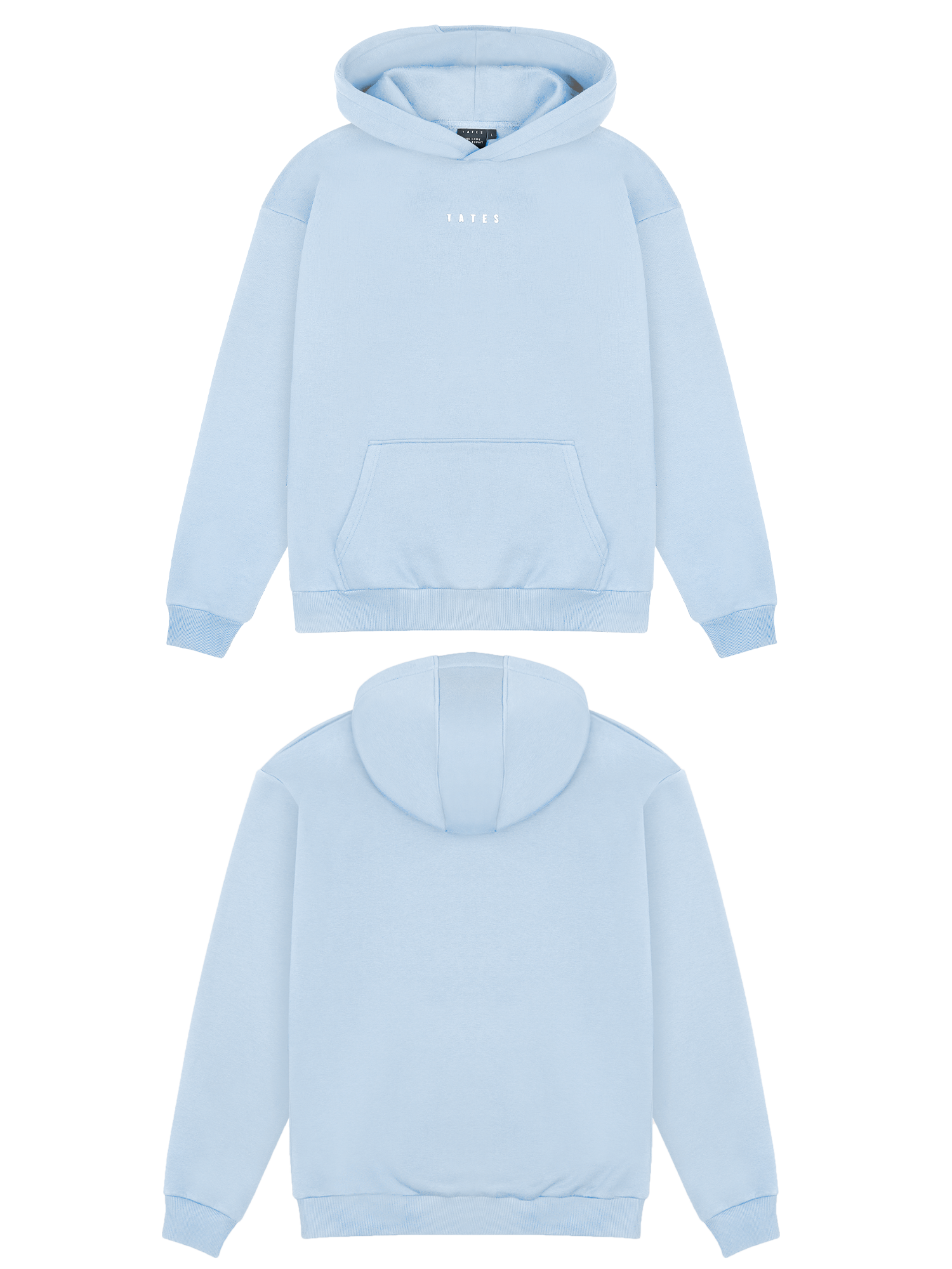 Basic (Build your own) Original Regular Waistband Hoodie – Hellblau