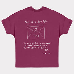 Soft Touch T-Shirt (Oversized) "Love letter"