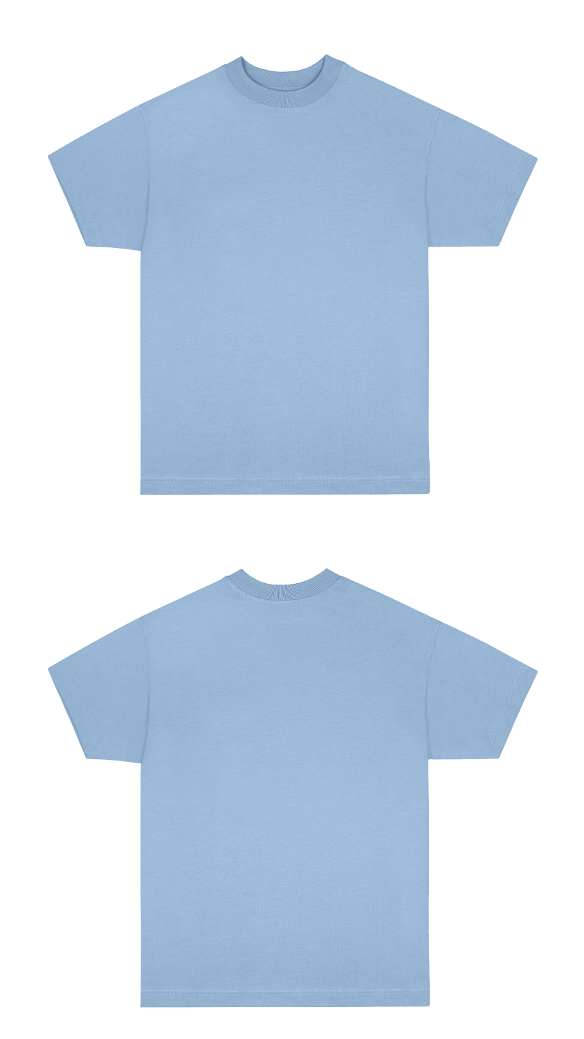 Basic (Build your own) Oversized T-Shirt 2.0 – Dusty Blue