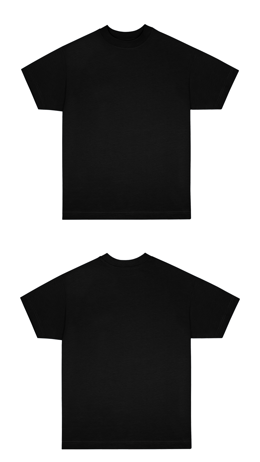 Basic (Build your own) Oversized T-Shirt 2.0 – Schwarz