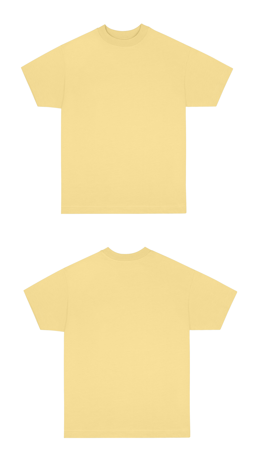 Basic (Build your own) Soft Touch T-Shirt 2.0 – Butter Yellow