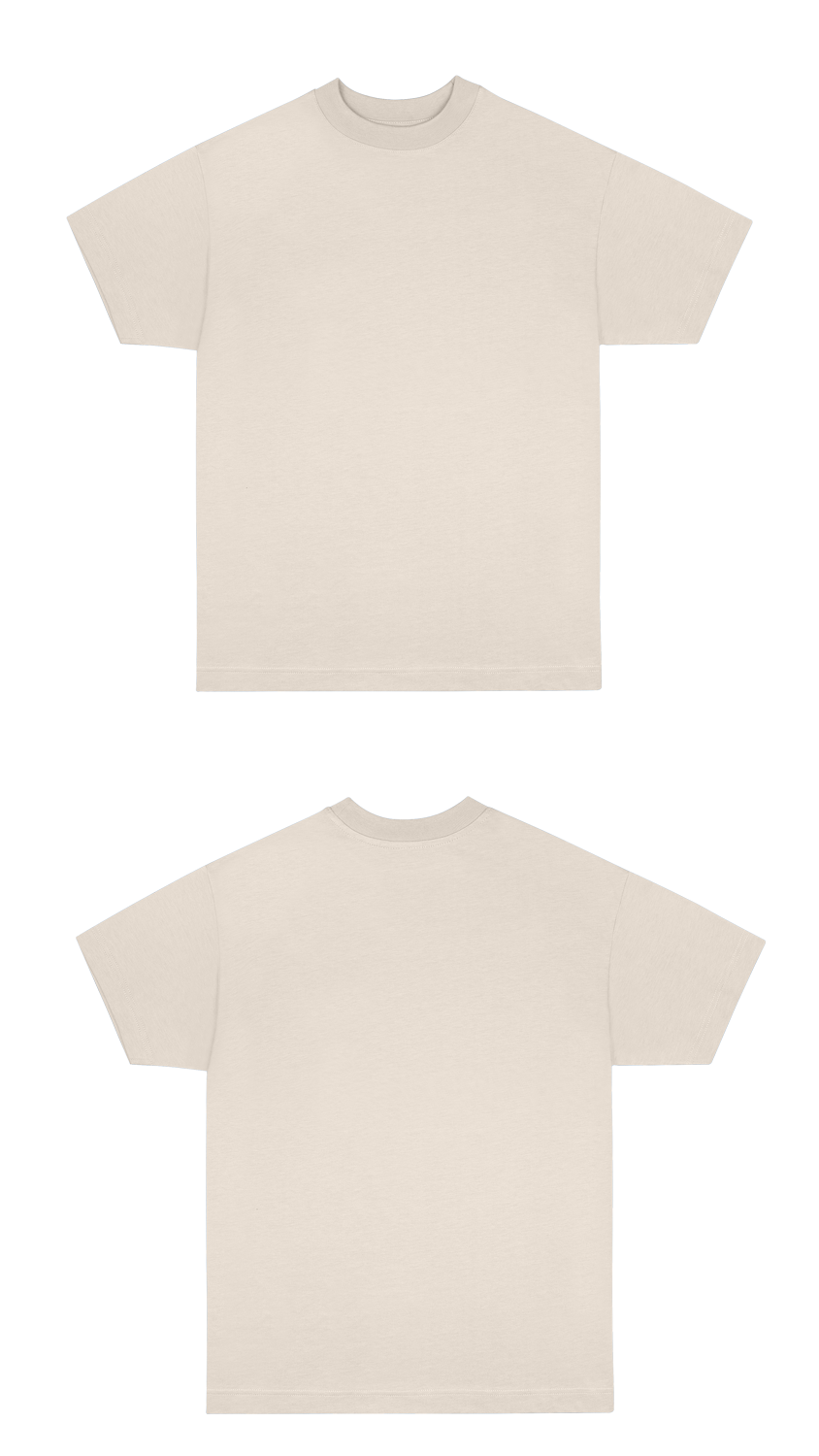 Basic (Build your own) Soft Touch T-Shirt 2.0 – Beige