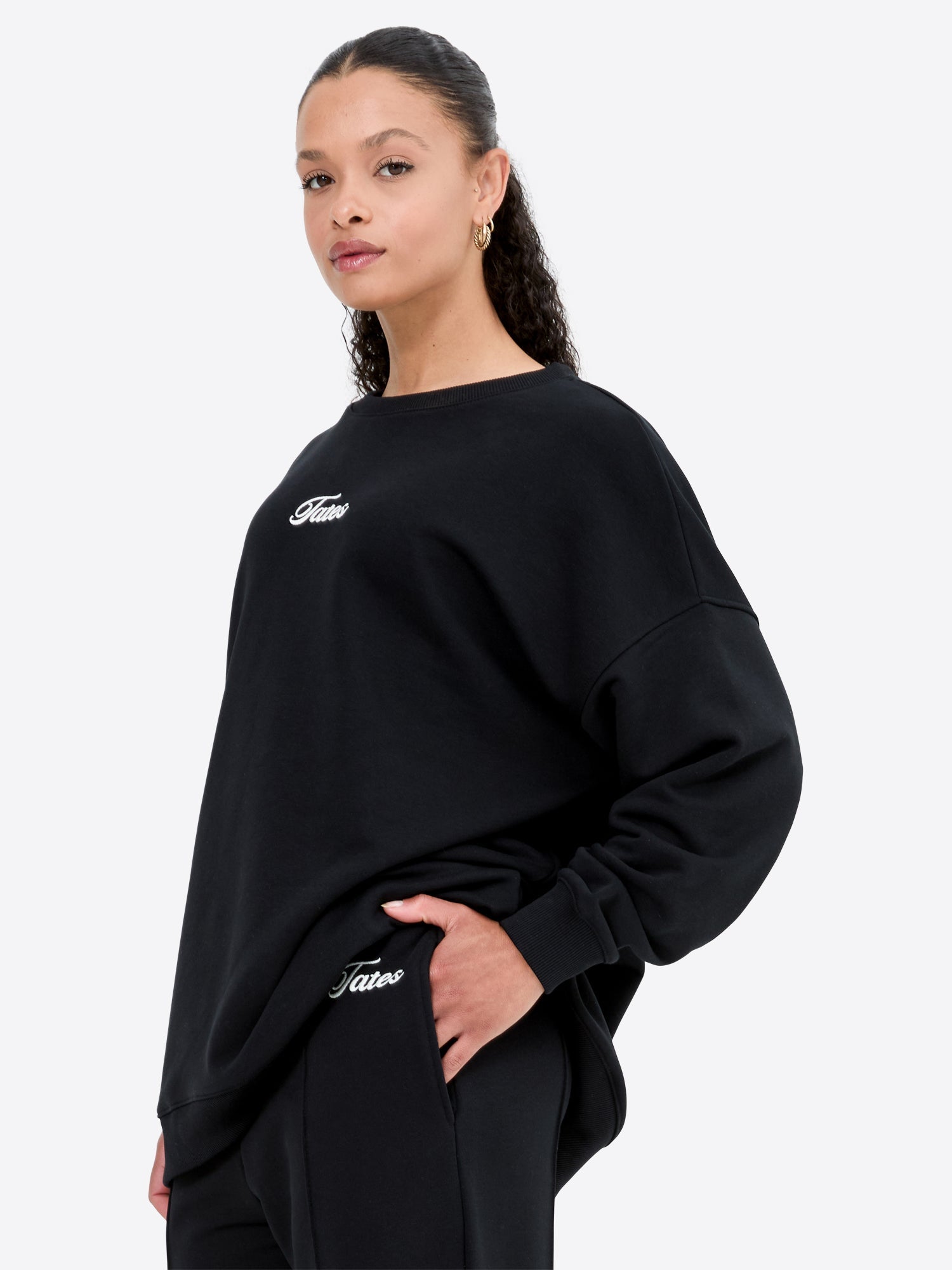 Original Light Wide Waistband Sweater – Schwarz