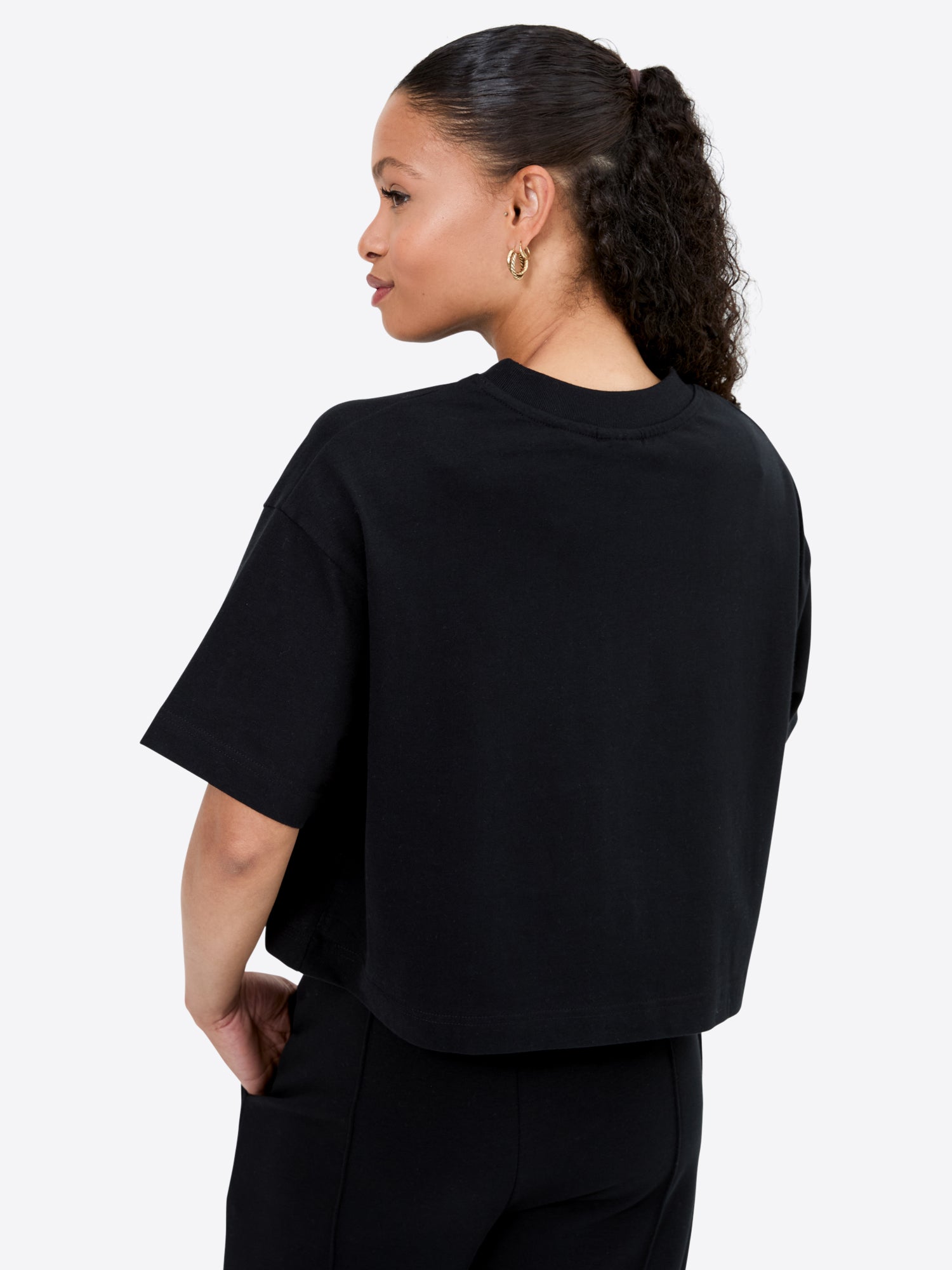 Crop Shirt – Schwarz