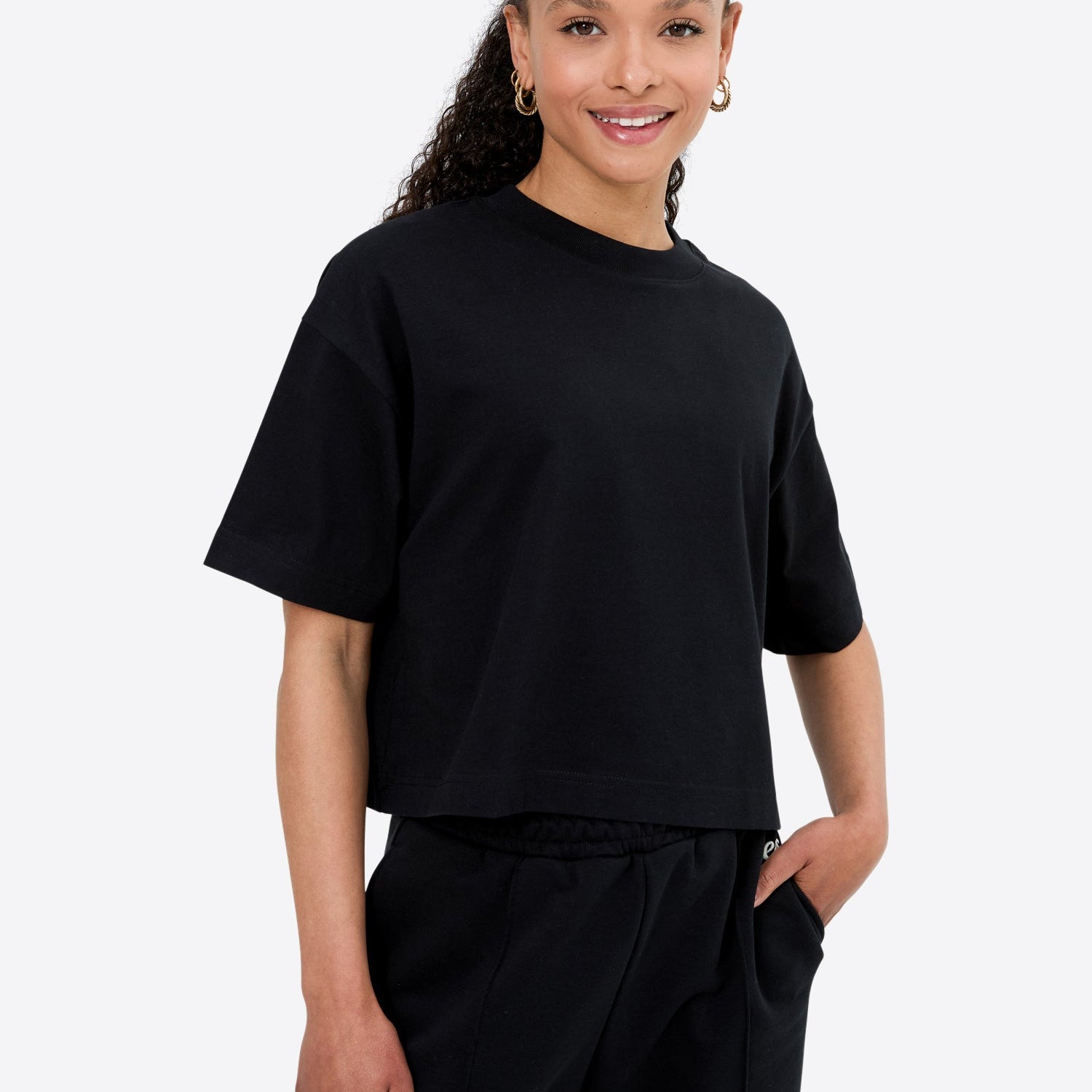 Crop Shirt – Schwarz