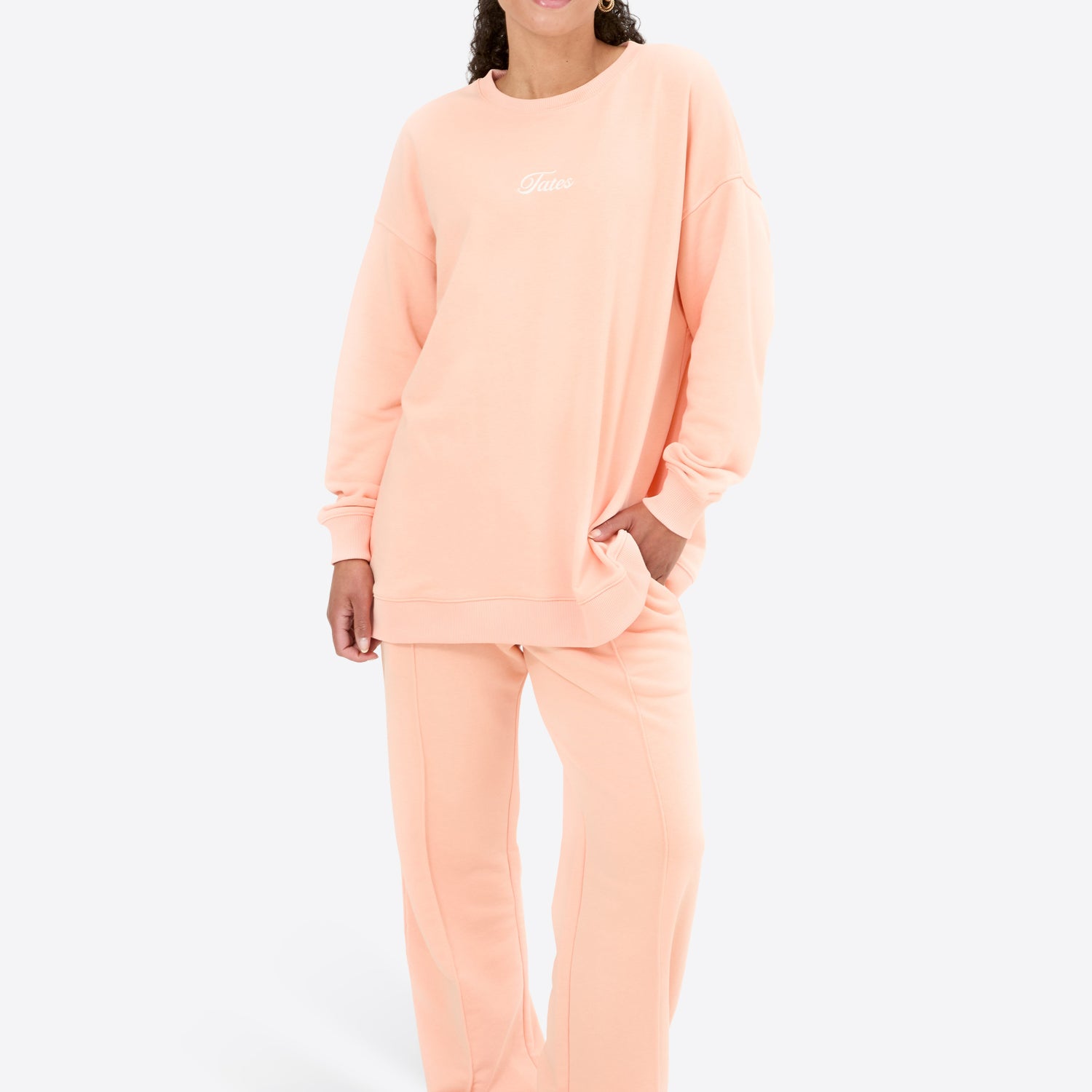 Light Jogginghose mit Biese – Peach